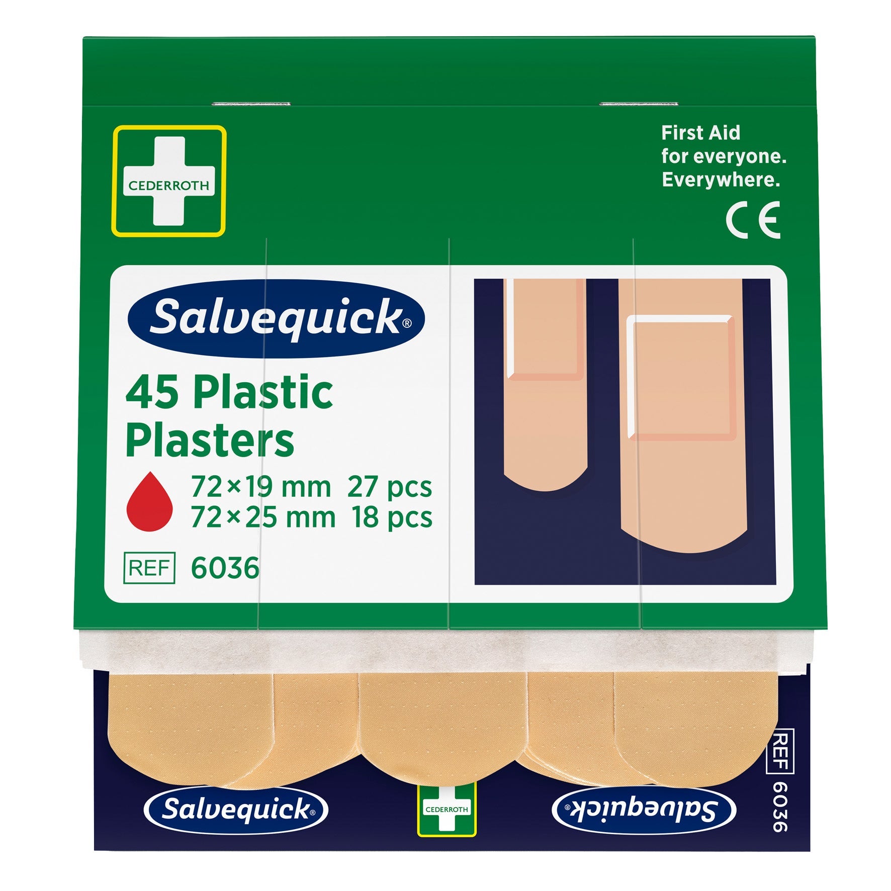 [2890263] Plåsterrefill plast 6036 6 x 45 st/fp