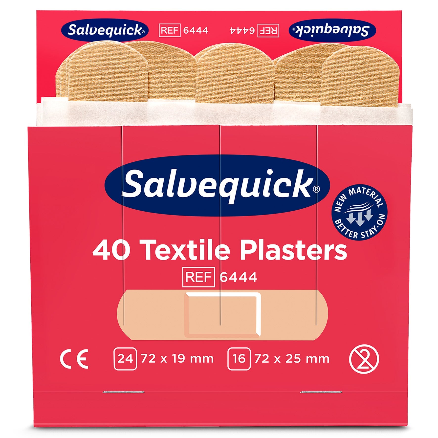 [2890264] Plåster refill textil 40 plåster/fodral, 6 fodral/fp 6444