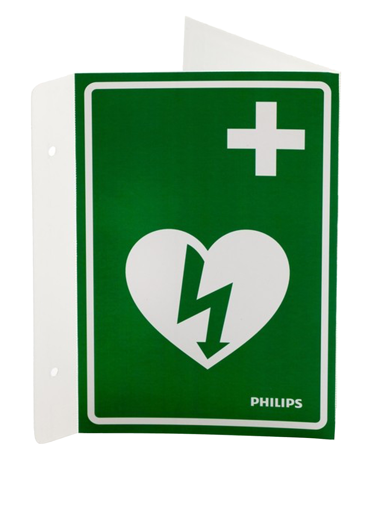 [2890400] Skylt AED Wall Sign grön
