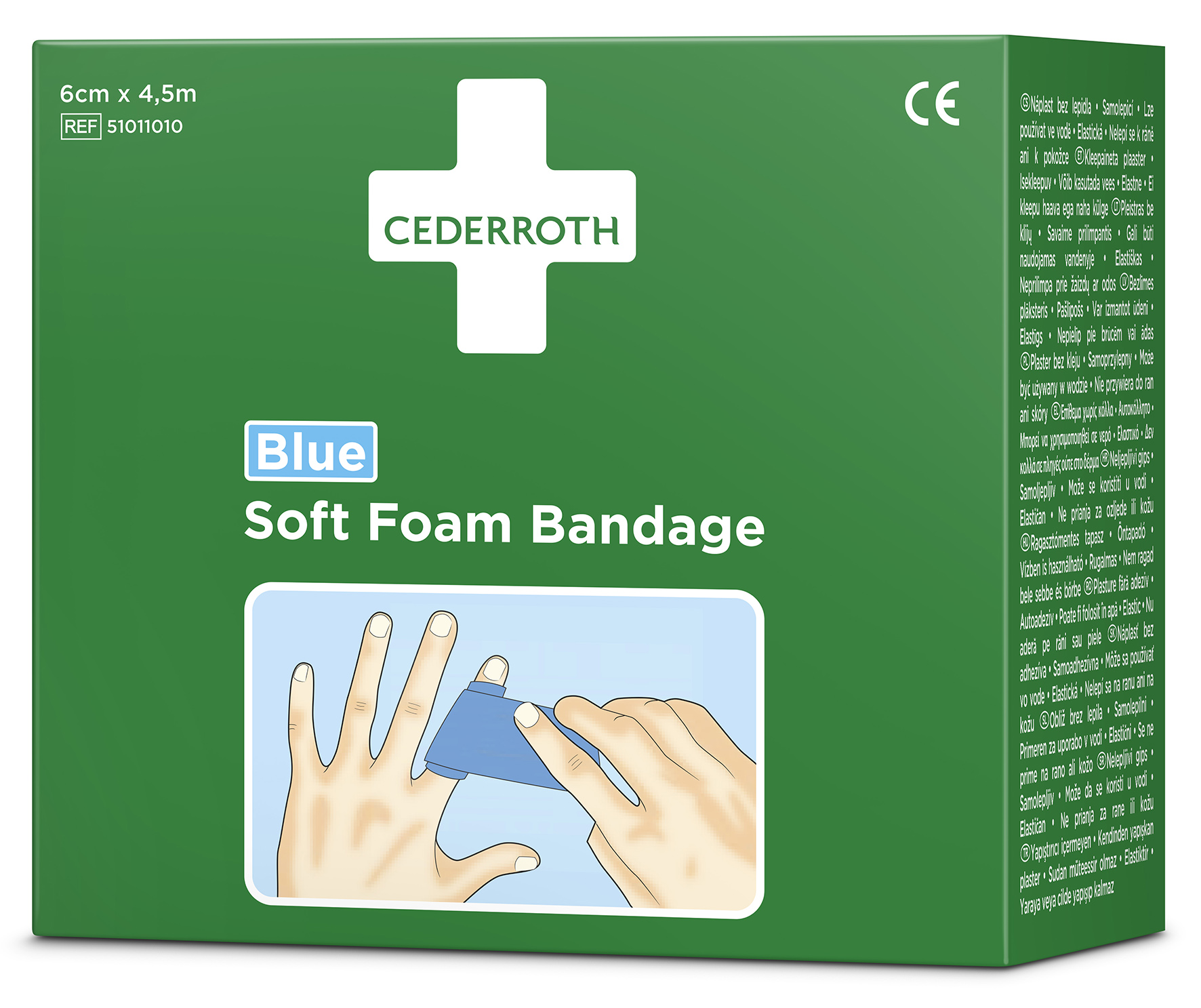 [8551606] Bandage Soft Foam Bandage Blue