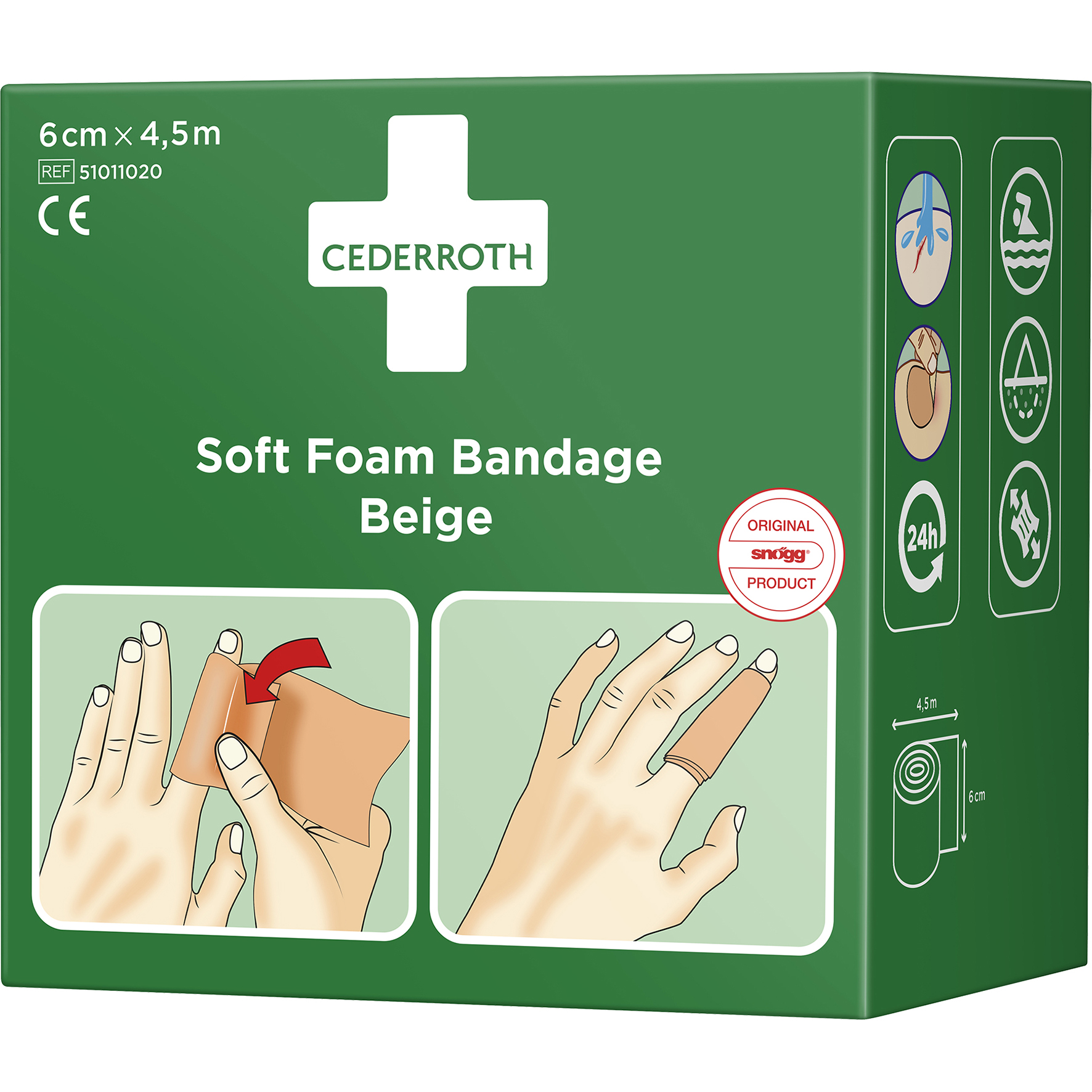 [8559611] Soft BEIGE 6cmx4,5m Cederroth