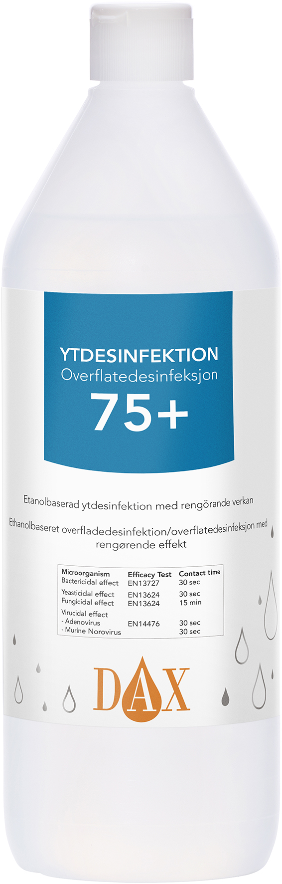 [8556830] DAX Ytdesinfektion 75+ 1 Liter