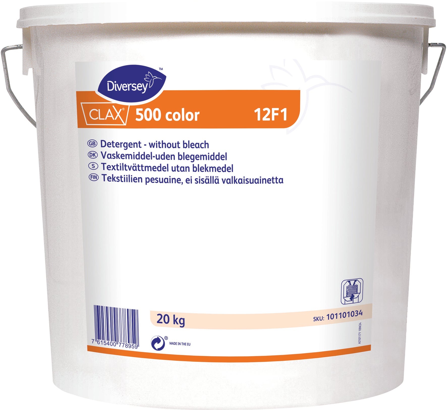 [8552483] Tvättmedel Clax 500 Color 12F1 20 Kg