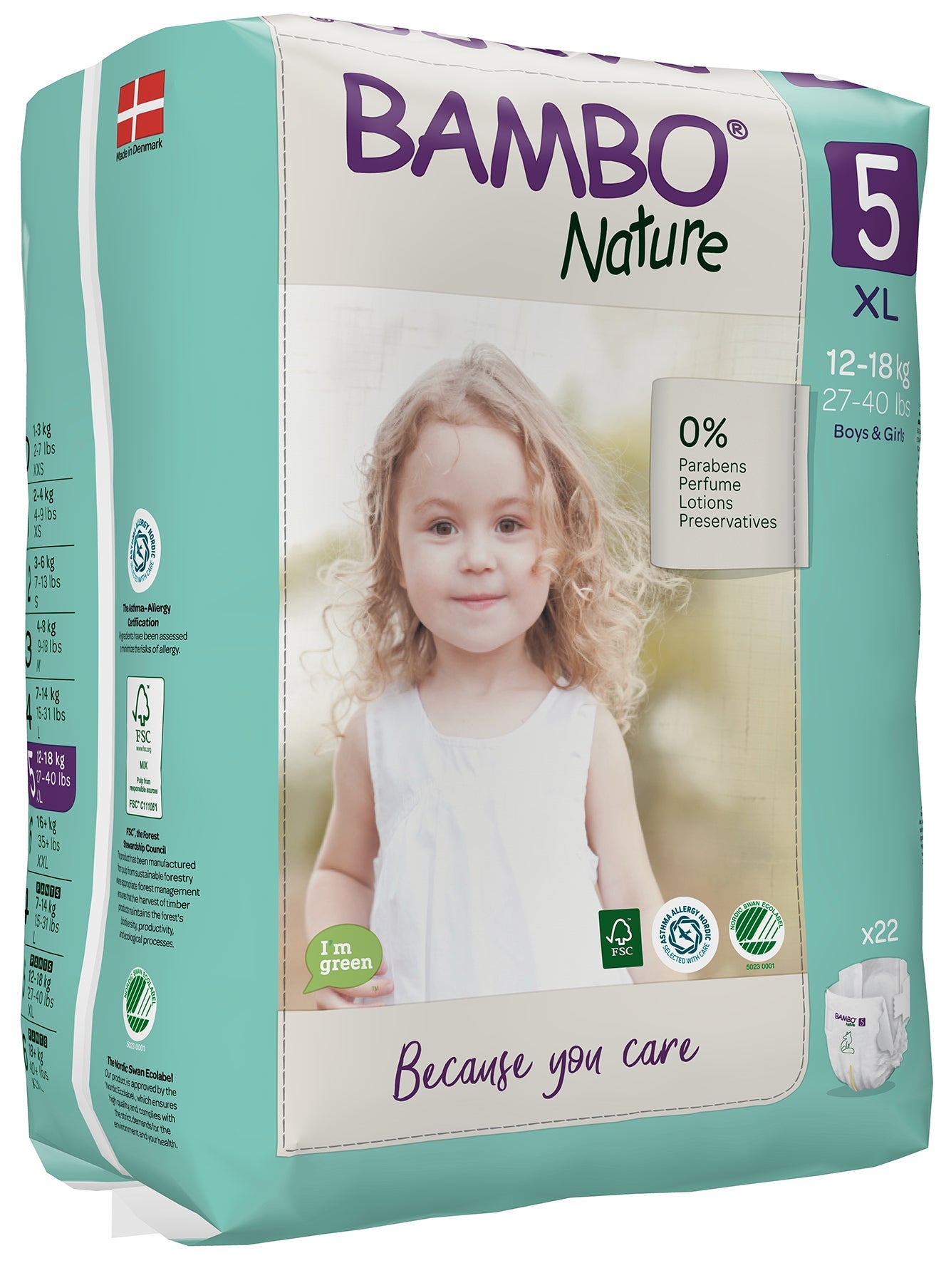 [8556126] Blöja Bambo Nature 12-18 kg 24 st/fp