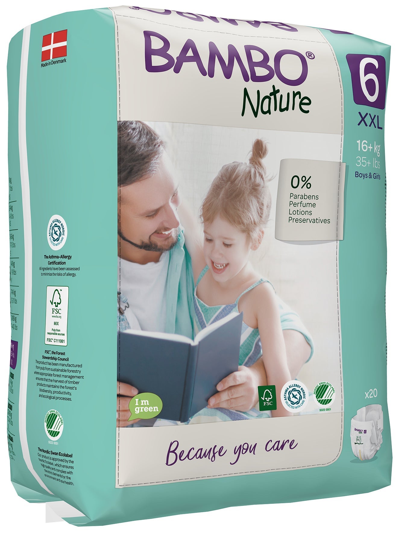 [8556127] Blöja Bambo Nature 16+ kg 20 st/fp