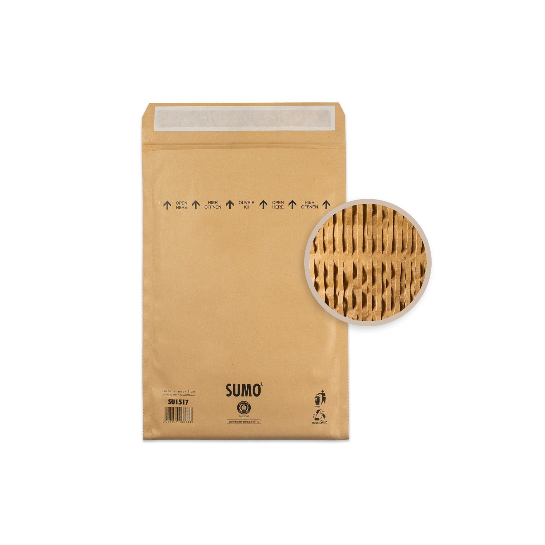 [8560595] Vadderad påse SUMO 225x340 mm 10-pack