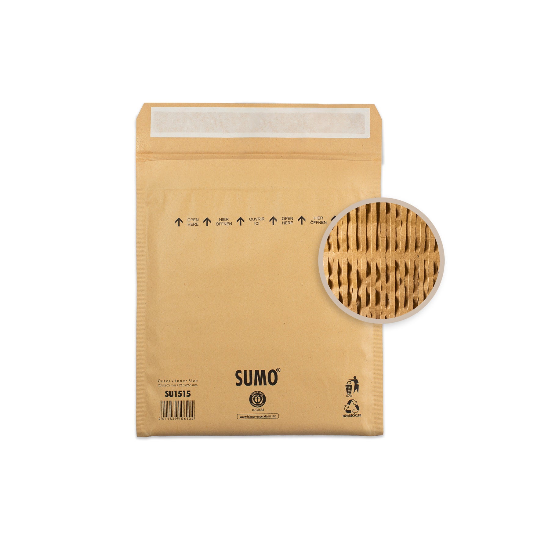 [8560594] Vadderad påse SUMO 215x265 mm 10-pack