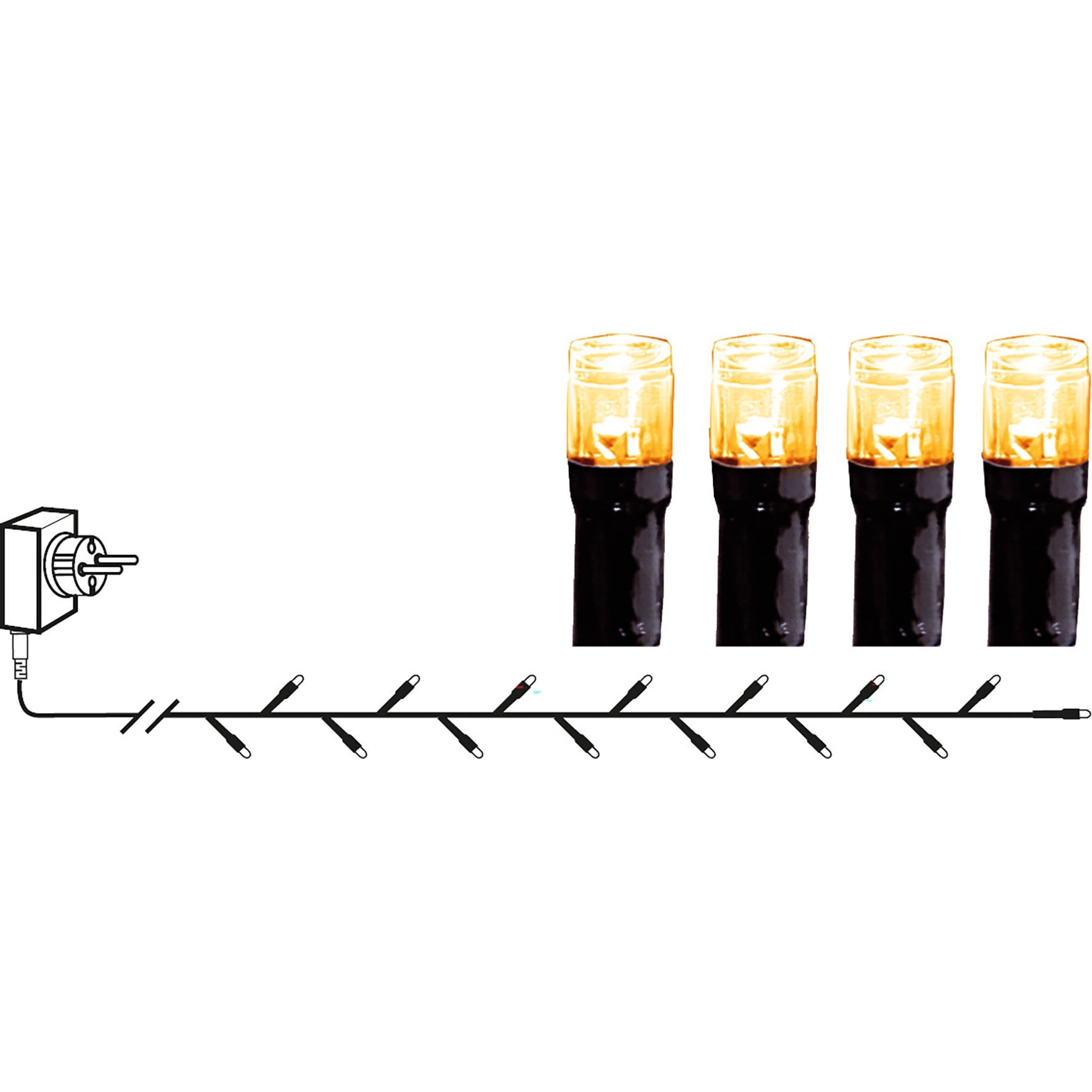[8559764] Ljusslinga LED GoldenWarmWhite 180 lampor