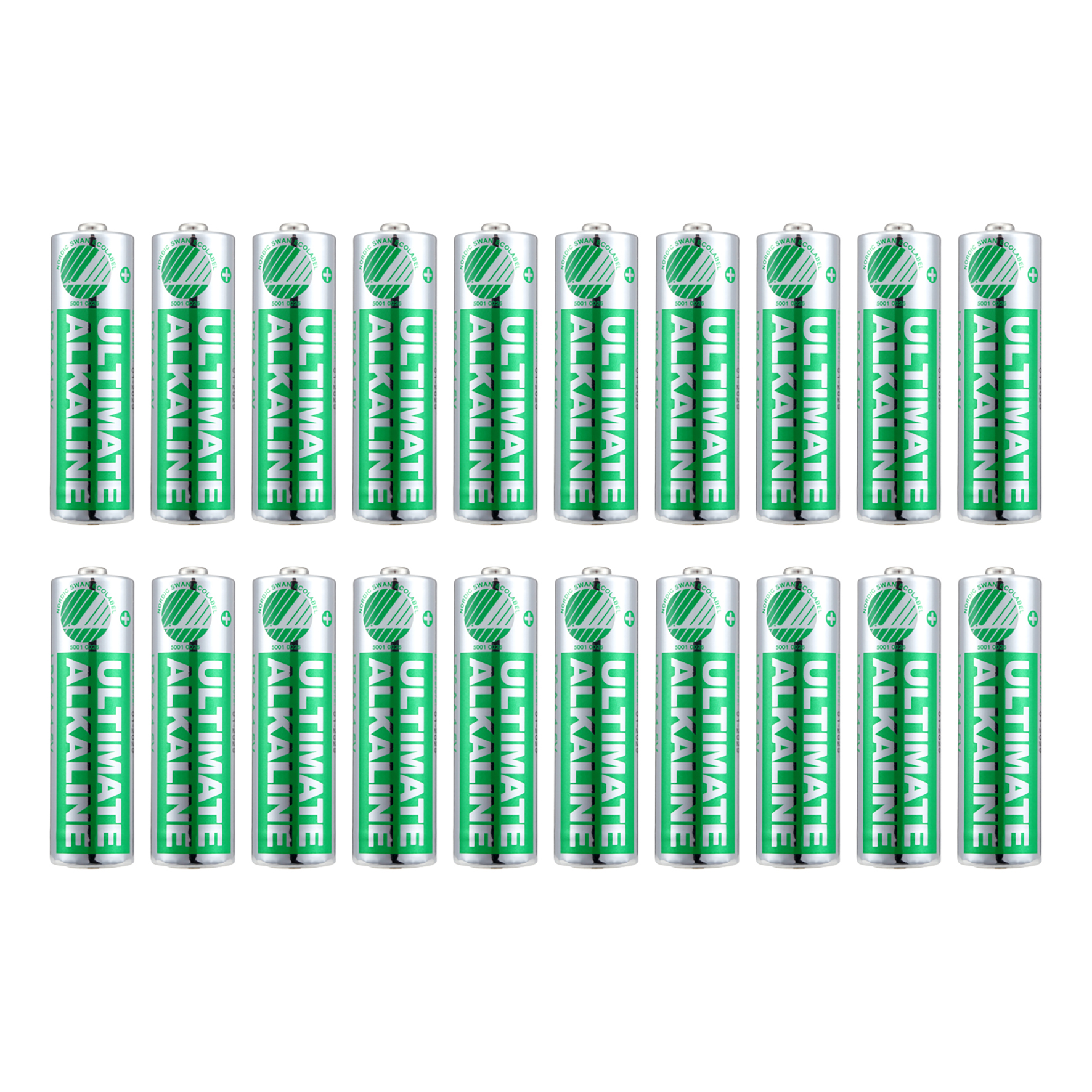 [8560459] Batteri Svanenmärkt Deltaco Alk AA 20/fp