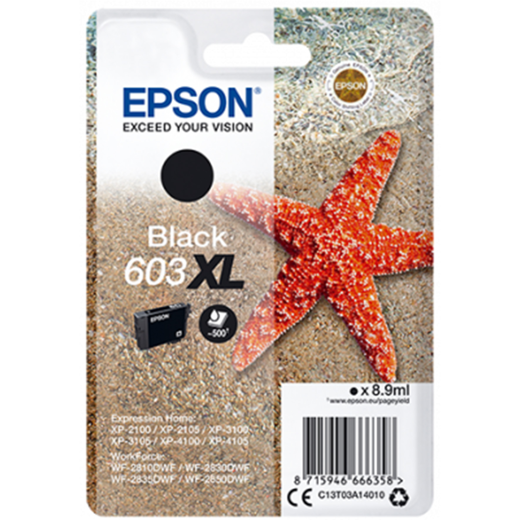 [5701538] Bläck Epson 603XL svart 8,9ml
