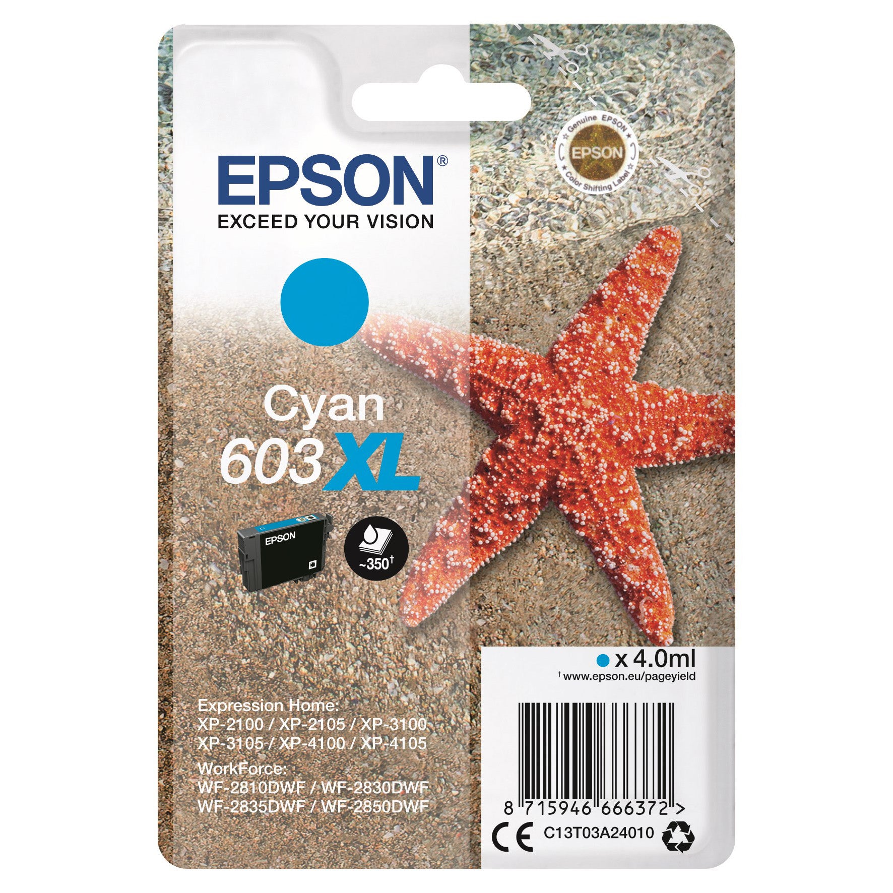[5701539] Bläck Epson 603XL cyan 4,0 ml