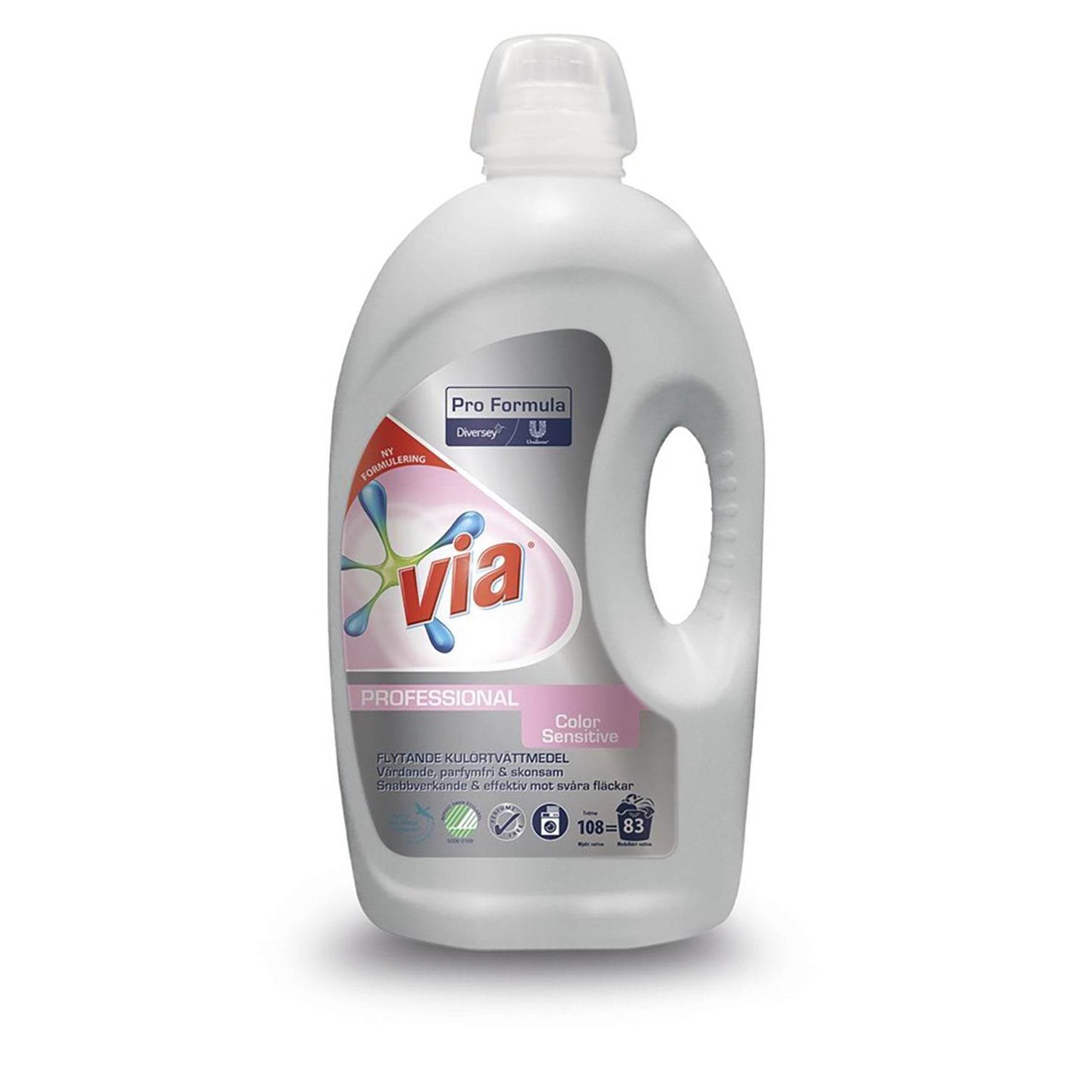 [8560358] Tvättmedel flytande Via Pro Color Sensitive 4,32 liter