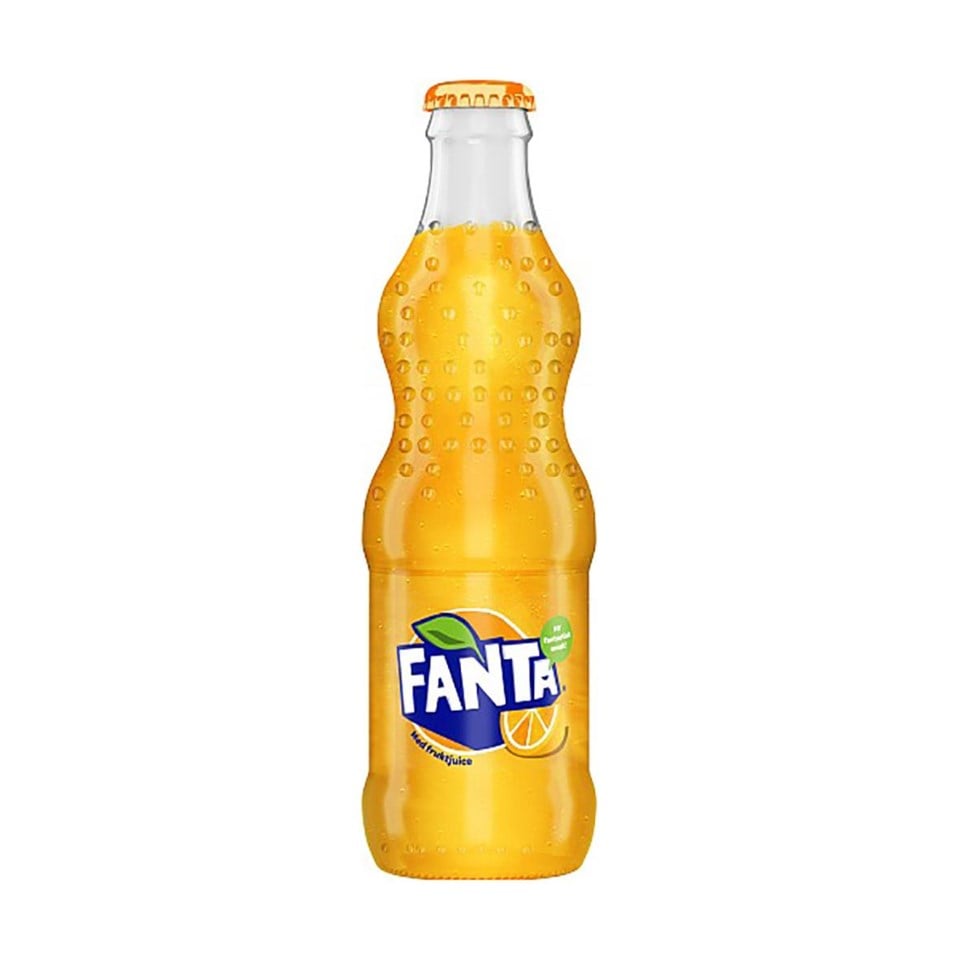 [E3028] Fanta Apelsin 33cl glasflaska 24/back ingen pant