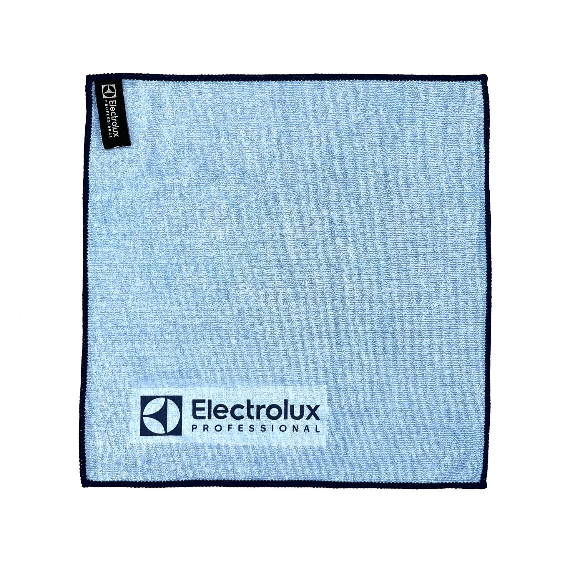 [EEELP024] Ny microfiberduk blå ELP logo+sömnad Svanen 30x30cm 10st/fp