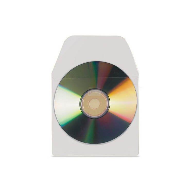 [EEGERNA016] CD-ficka, självhäftande med låsflärp 100st/fp