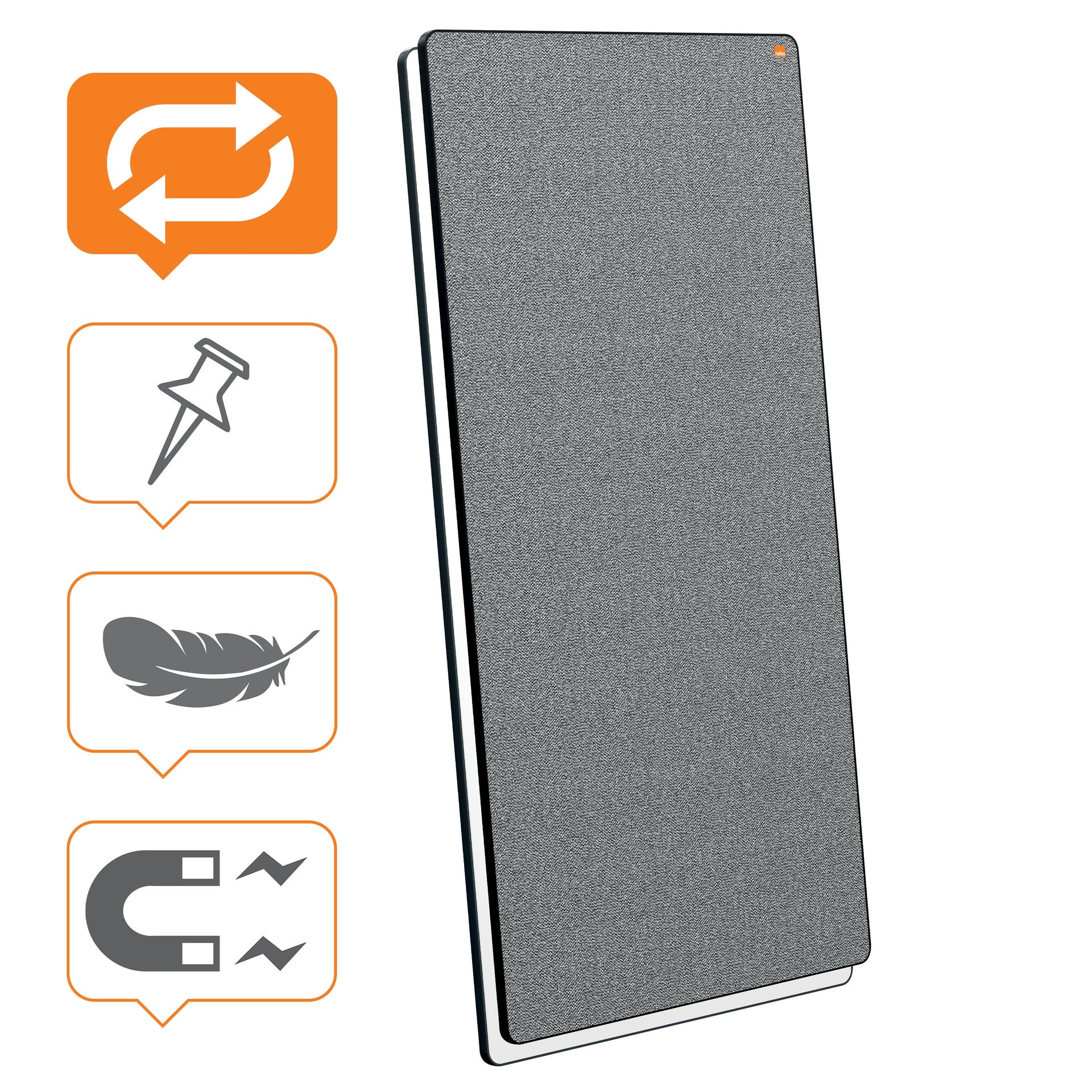 [8562513] Mobil Whiteboard Move & Meet notice svart