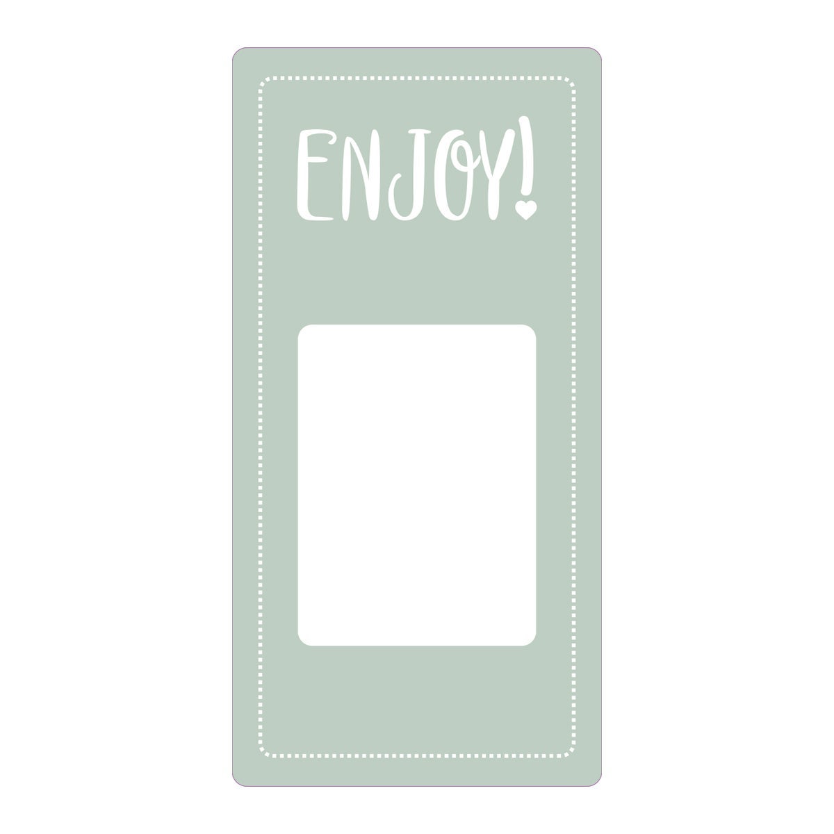 [8562430] Etikett Enjoy / Have a nice day! 50 x 100 mm grön 500 st/fp