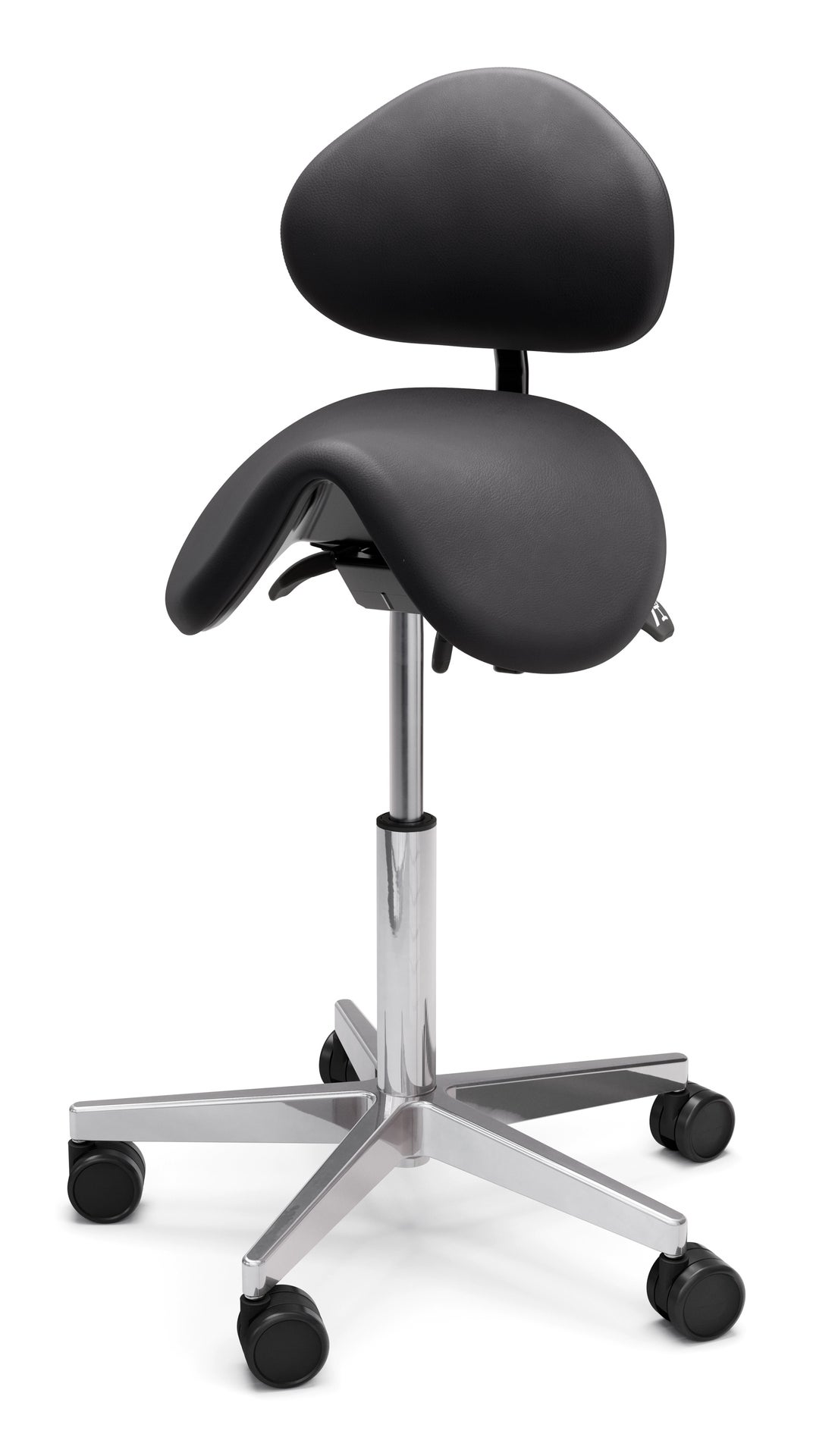 [8561547] Sadelstol Polo M ryggstöd svart