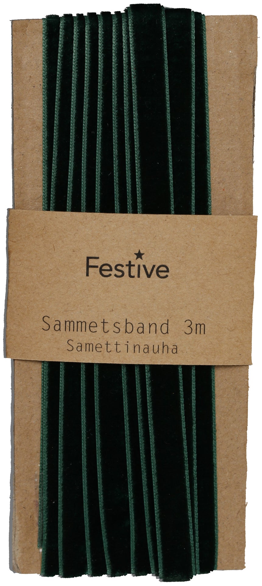 [8563045] Sammetsband 3 m Grön