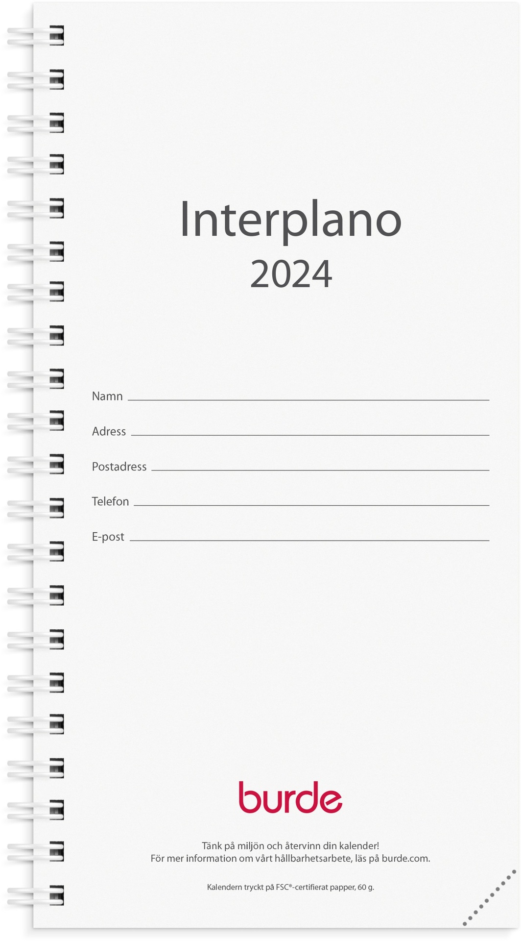 [61364024] Kalender 2024 Interplano refil