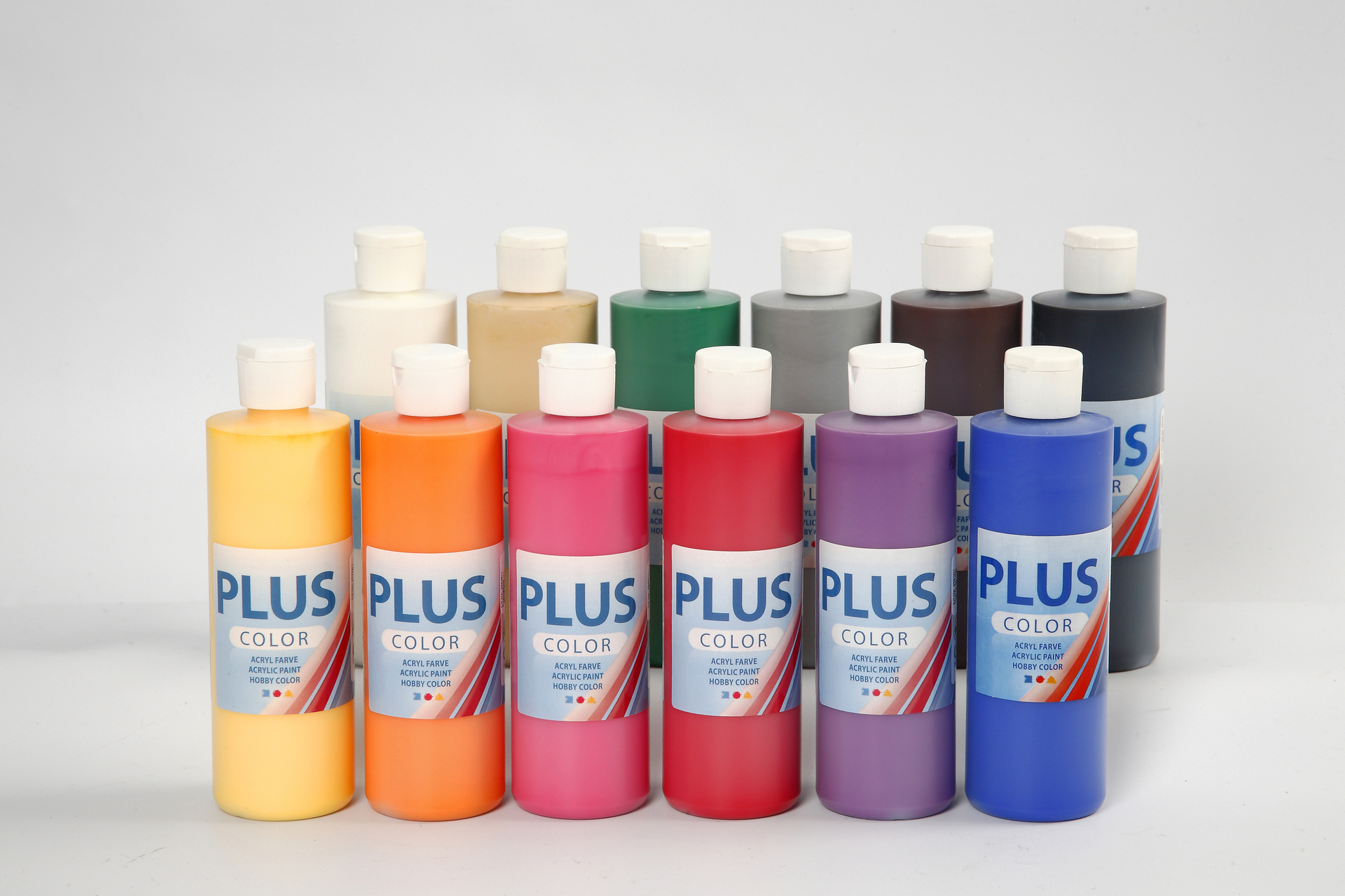 [8100758] Hobbyfärg Plus Color 12x250ml