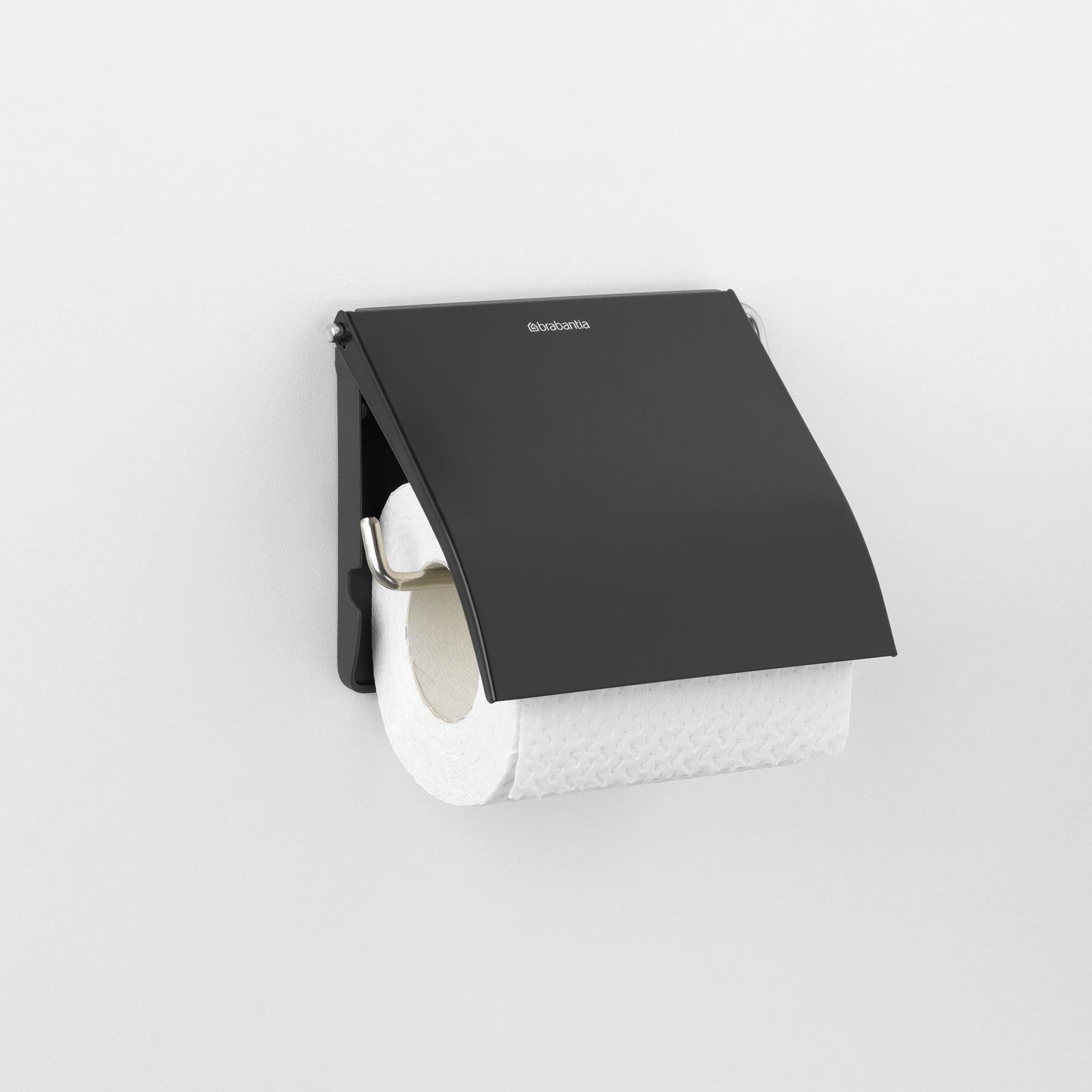 [8556688] Toalettpappershållare Brabantia Classic Matt svart