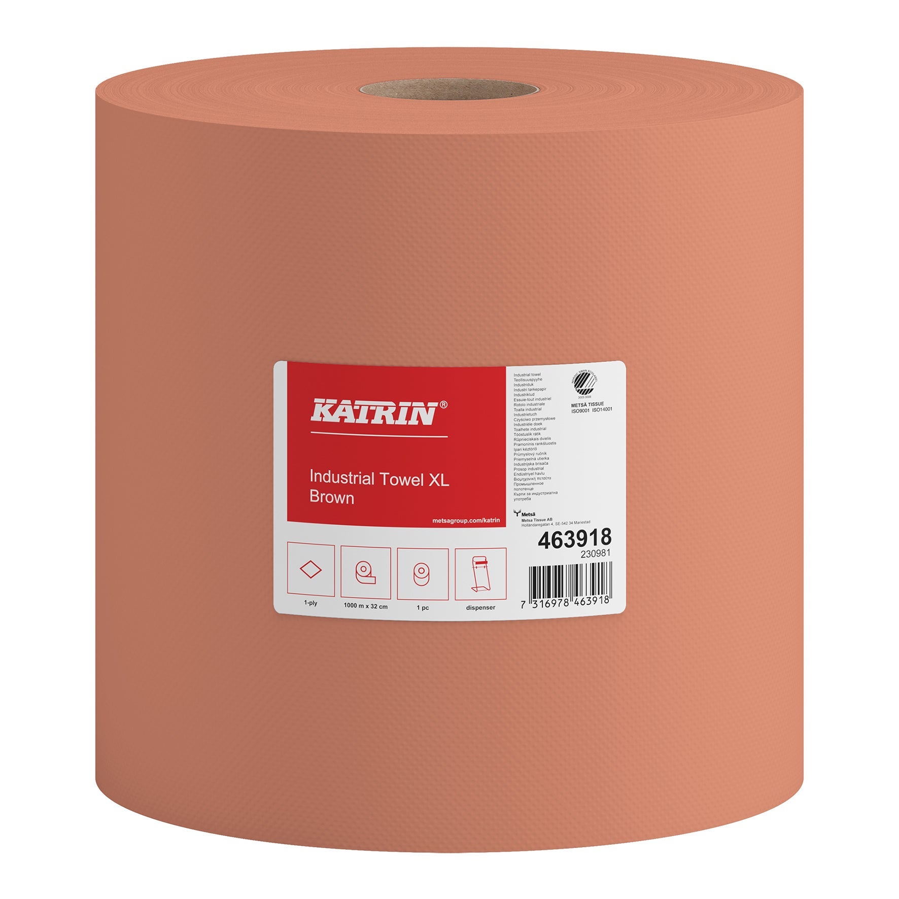 [8551972] Torkpapper Katrin Basic XL Brun 1 rl/fp