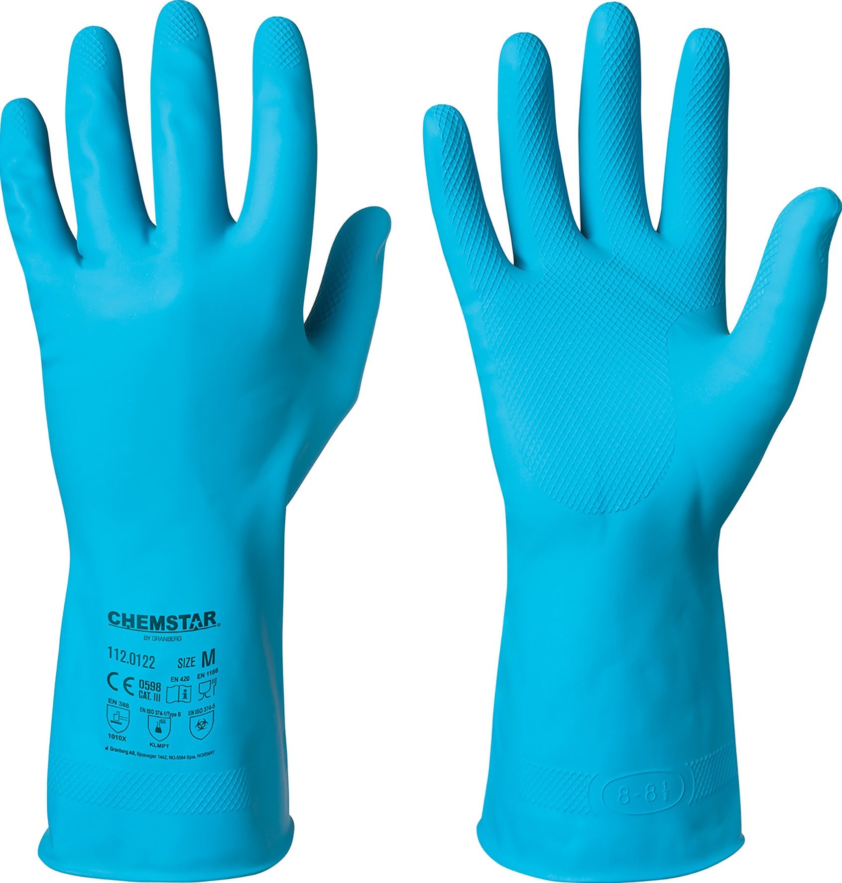 [8556762] Handske kemikalieresistent latex S Chemstar
