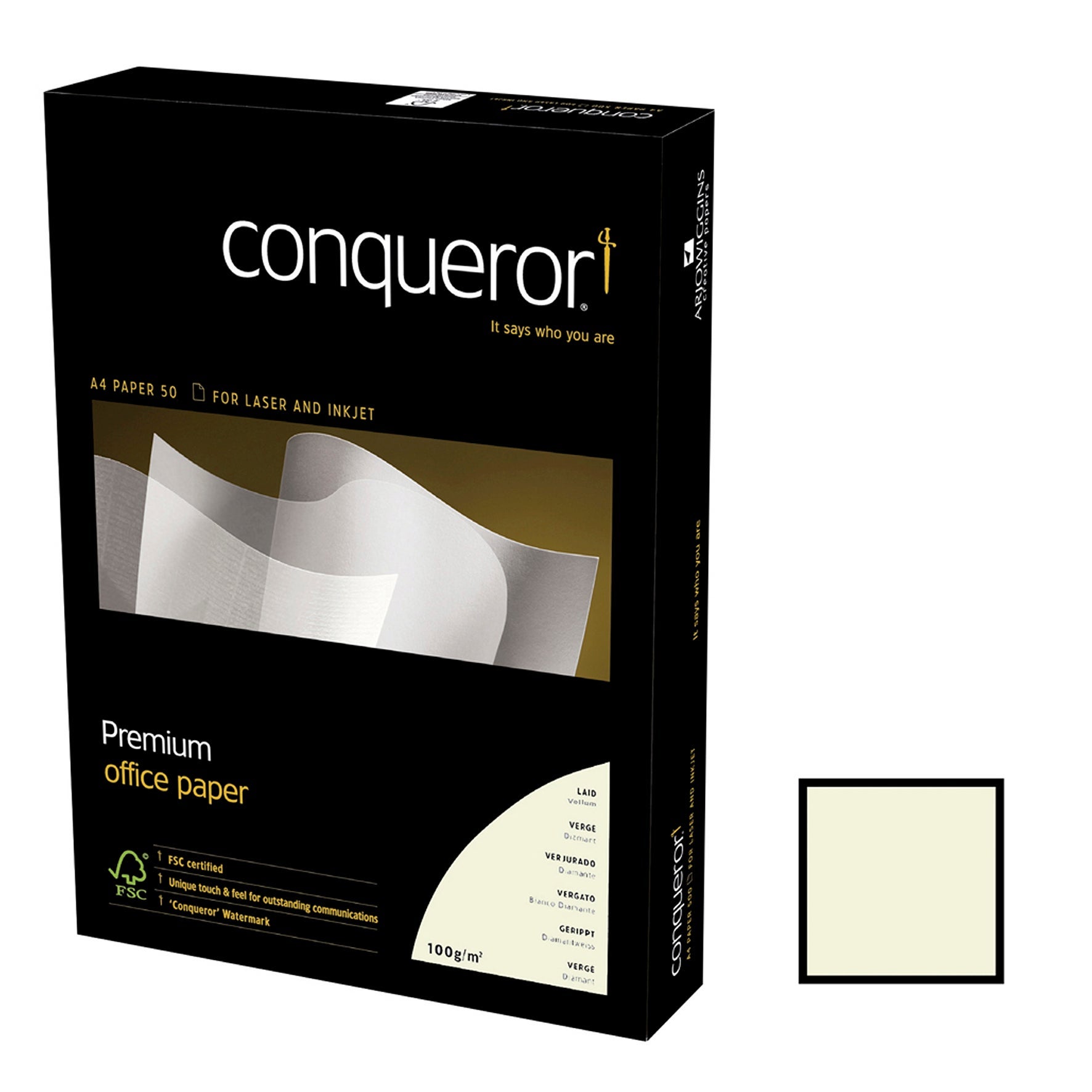 [1861204] Kopieringspapper Conqueror A4 high white 100g 500/fp
