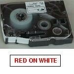 [8563711] Märkband TZe242 18 mm x 8 m röd/vit