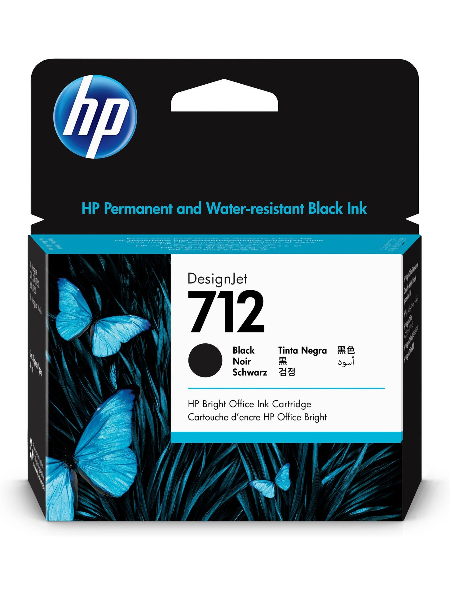 [8563955] Bläck HP 712 Svart 80 ml