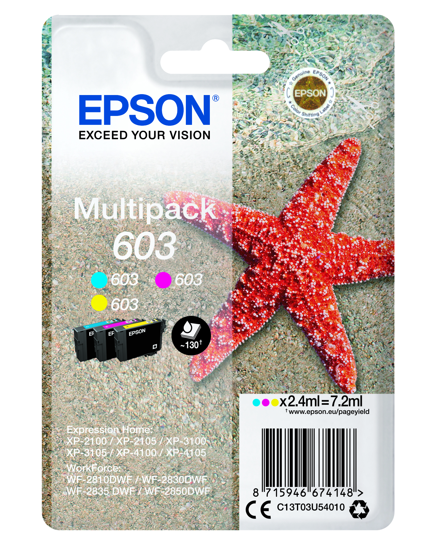 [8563862] Bläck Epson T03U/603 Multipack
