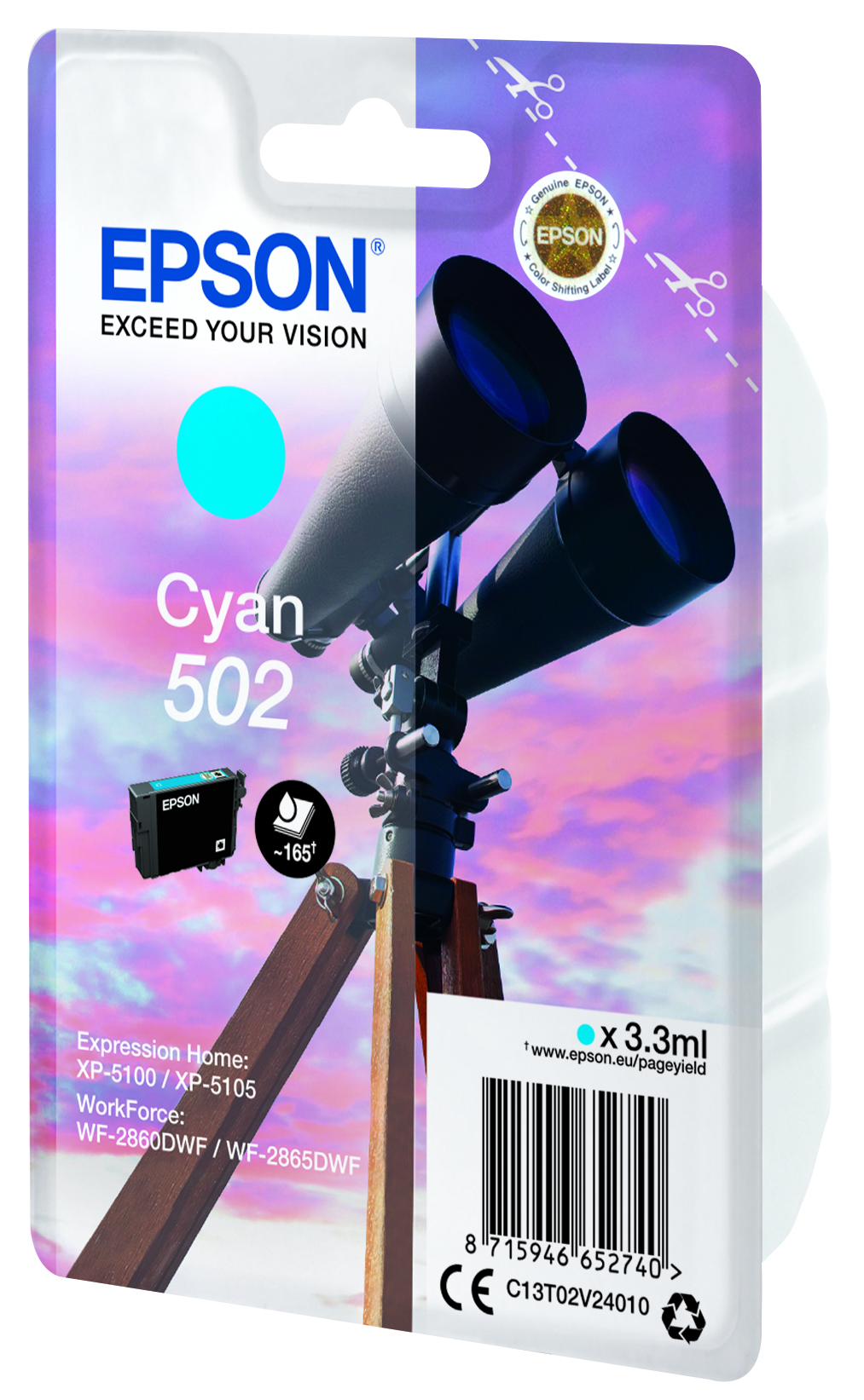[8563854] Bläck Epson T502 Cyan