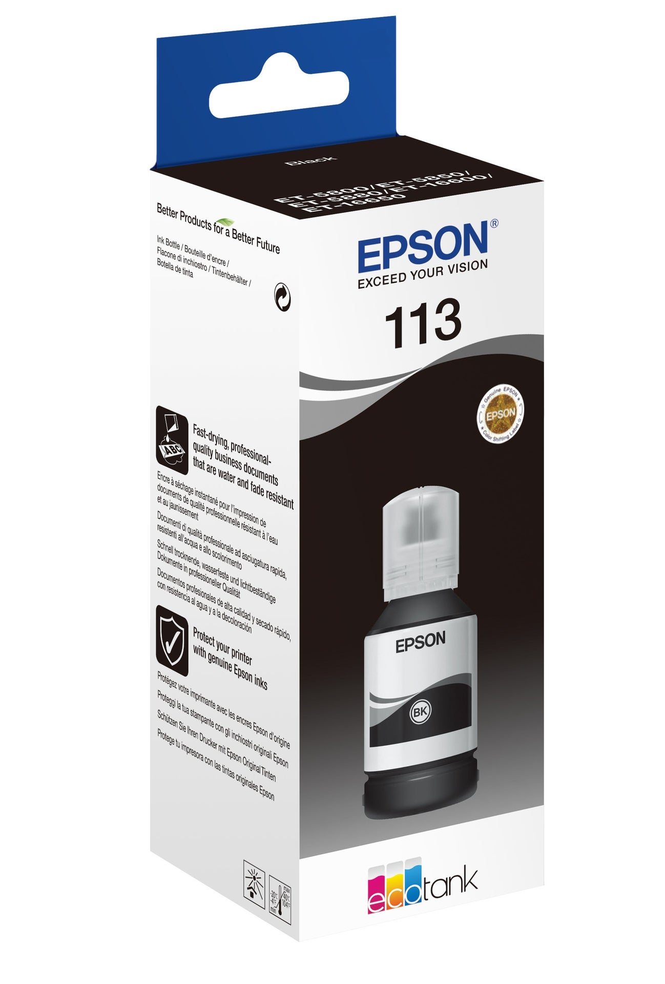 [8563864] Bläck Epson 113 EcoTank Svart