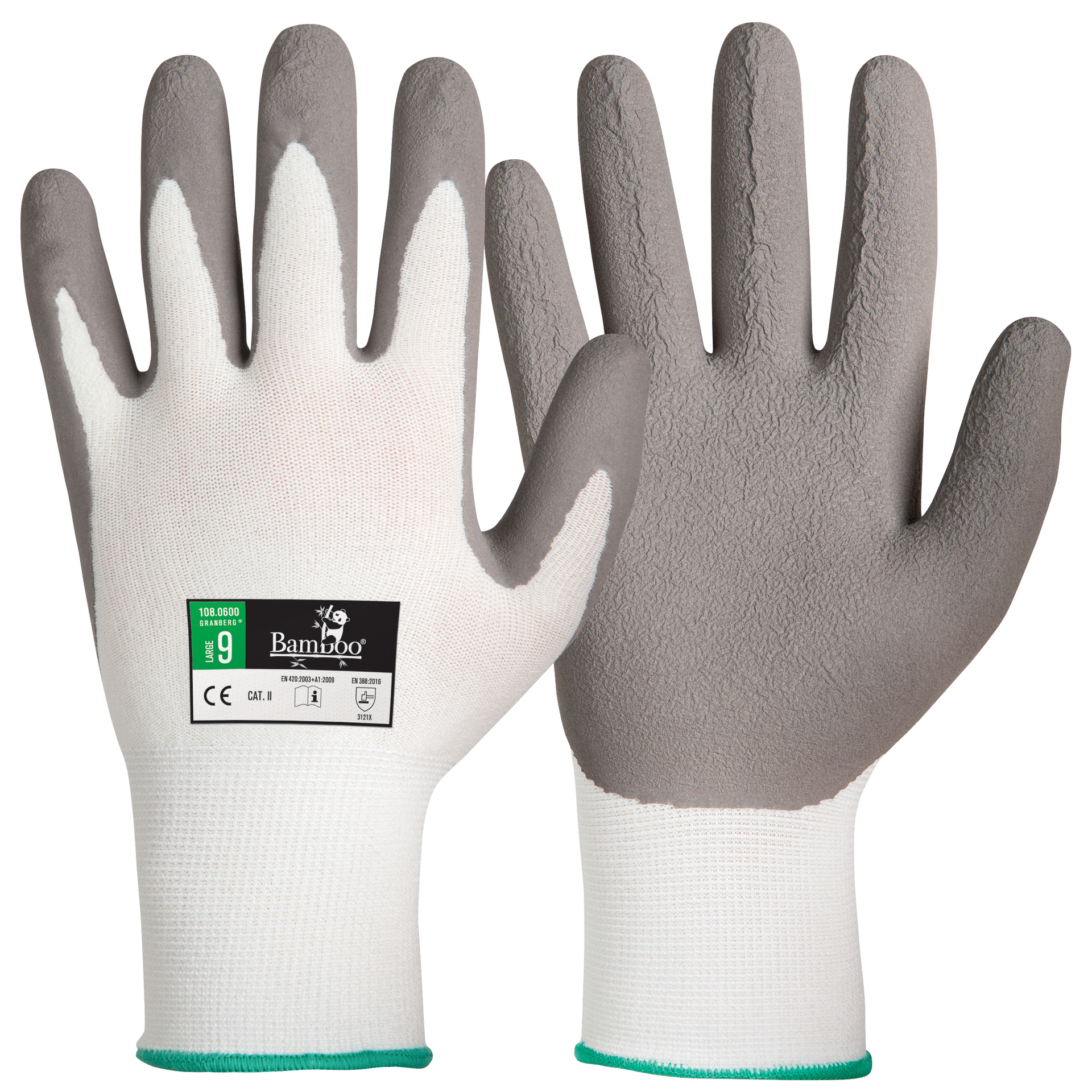 [8564140] Montagehandskar bambu/latex 10