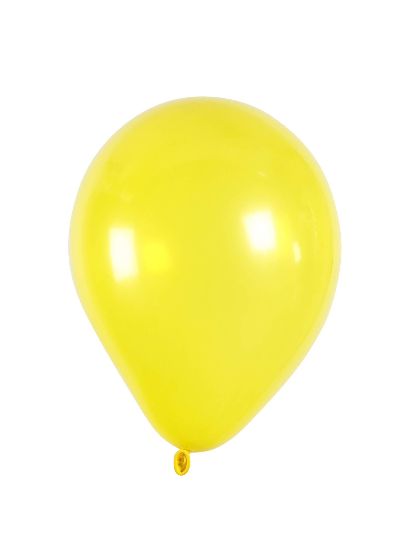 [8300605] Ballonger rund 23cm gul 10/fp
