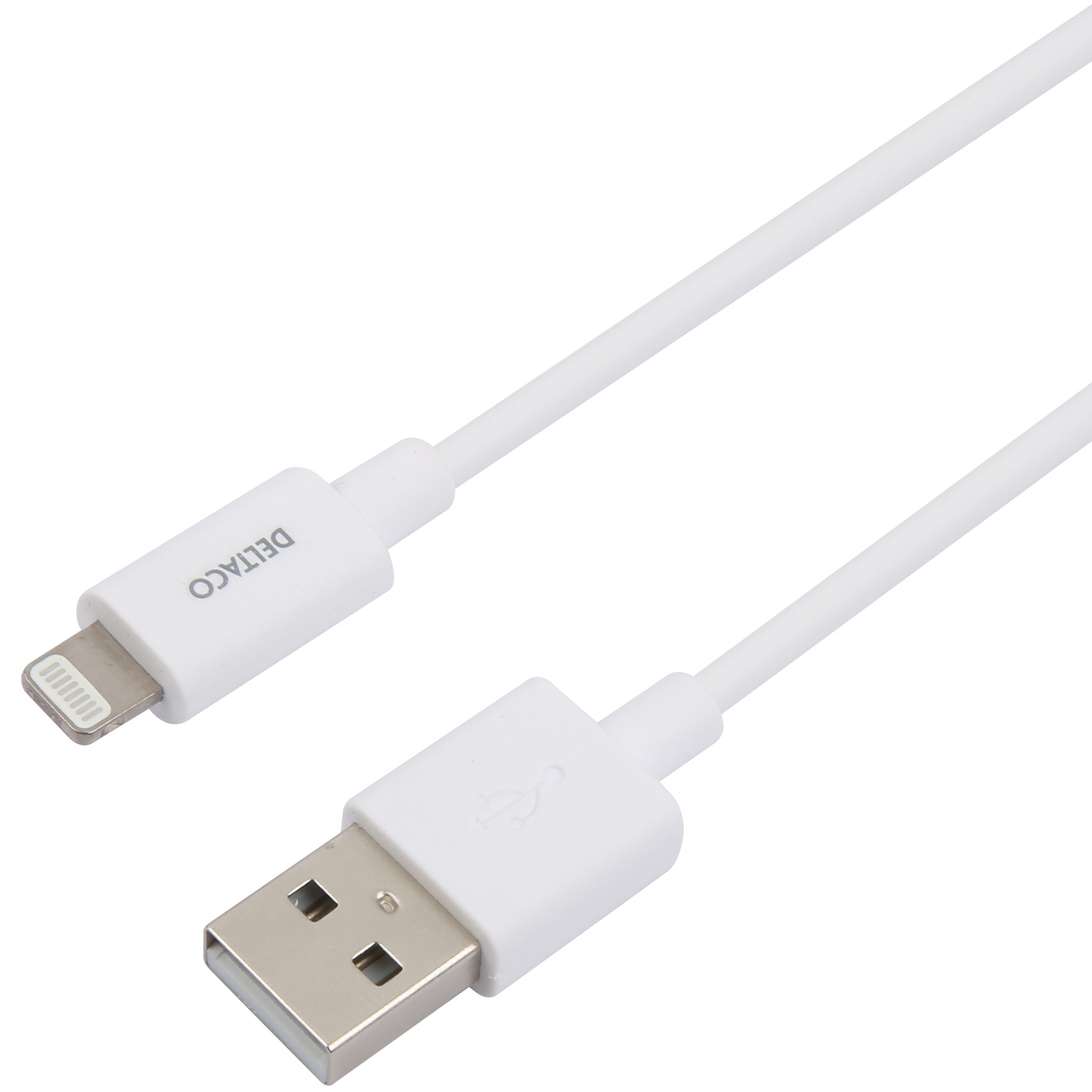 [8564556] USB-A- Lightning kabel,2m vit