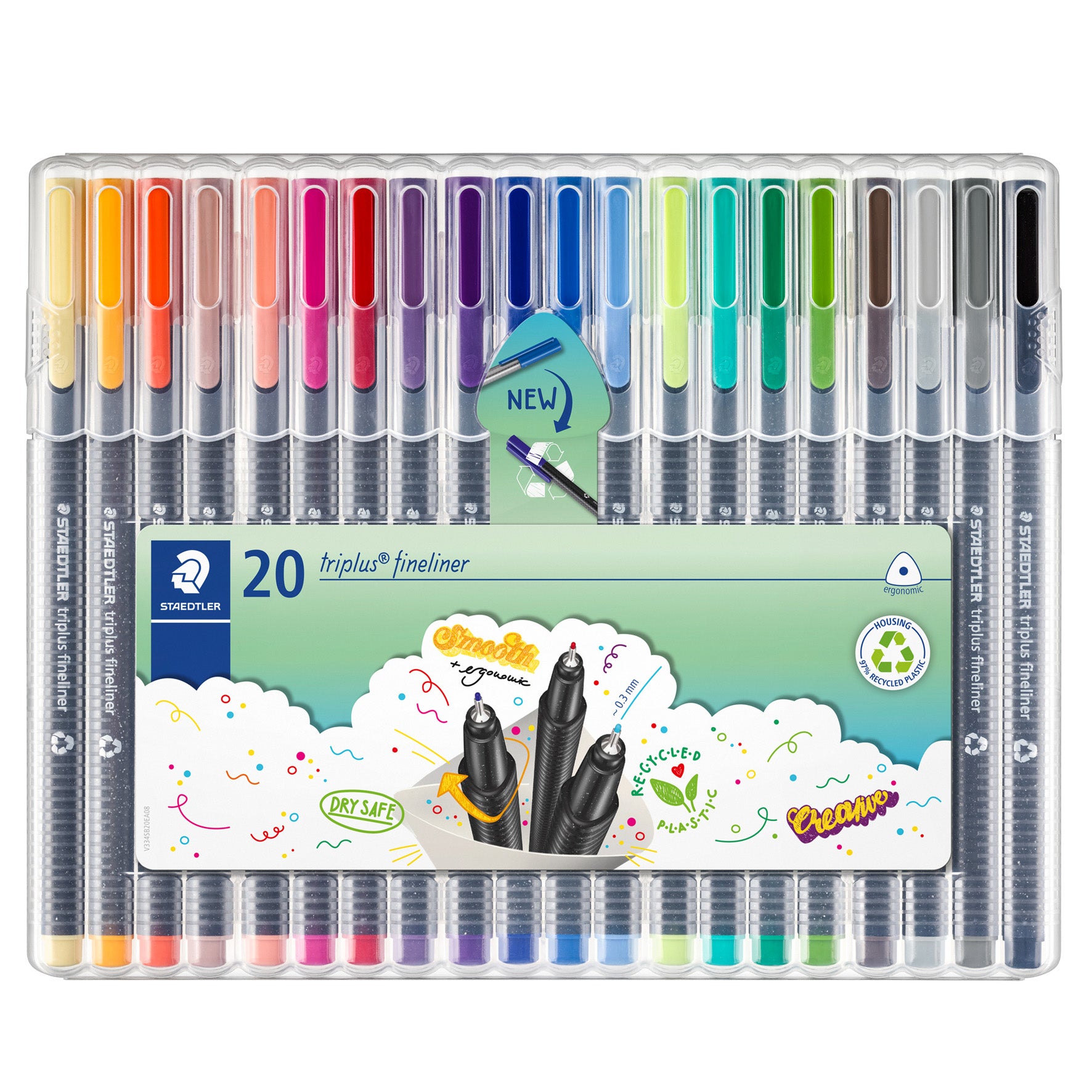 [2209673] Fiberpenna Staedtler 0,3 20 st/fp