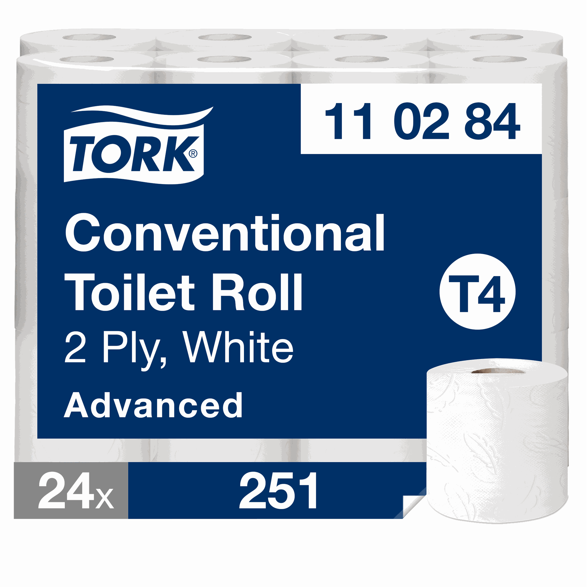 [8564261] Toalettpapper T4 Advanced 2lags, 24 rullar/fp