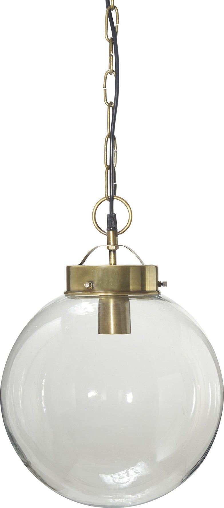 [8555251] Taklampa Normandy Antikmässing 30 cm