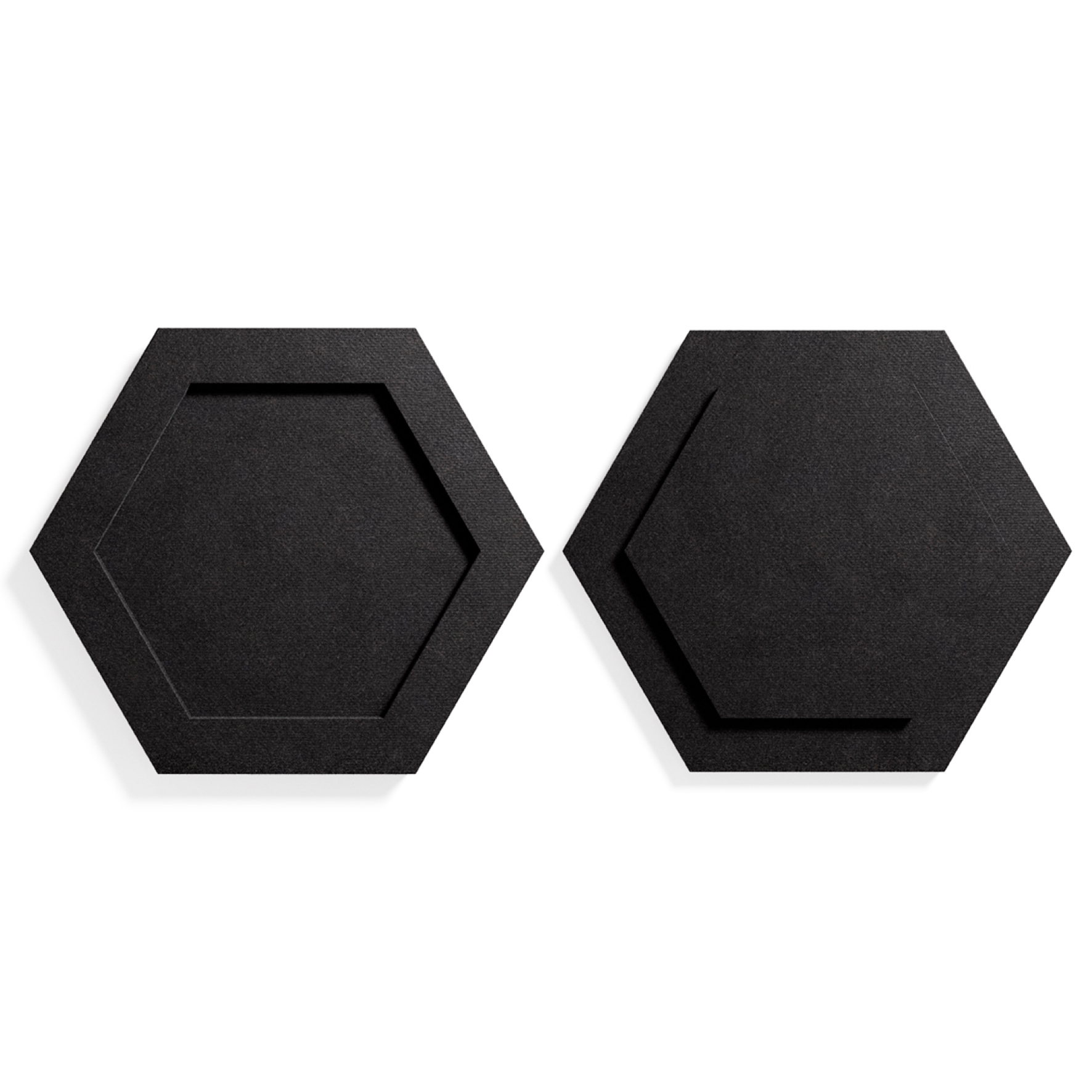 [8559372] Ljudabsorbent Edge 2-p svart