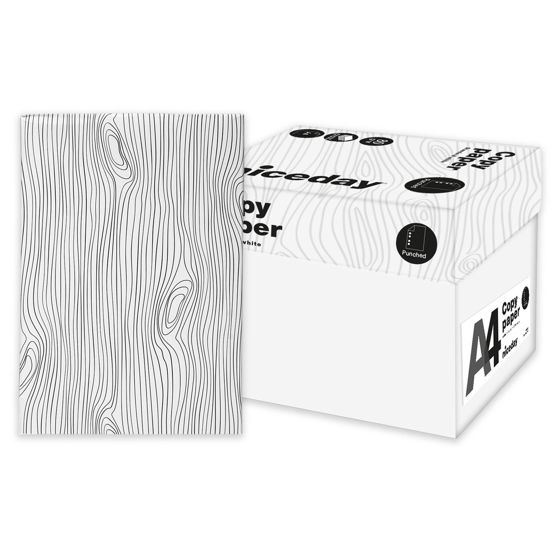 [1049165] Kopieringspapper 80g A4 hålat 500/pkt