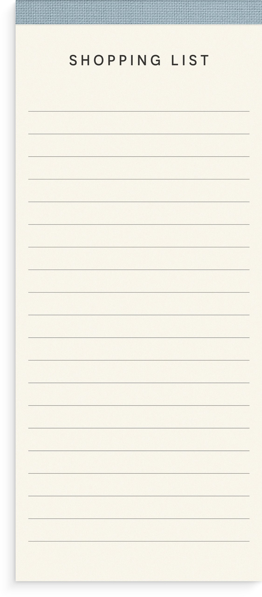 [2610121] Perforerat block Shoppinglist