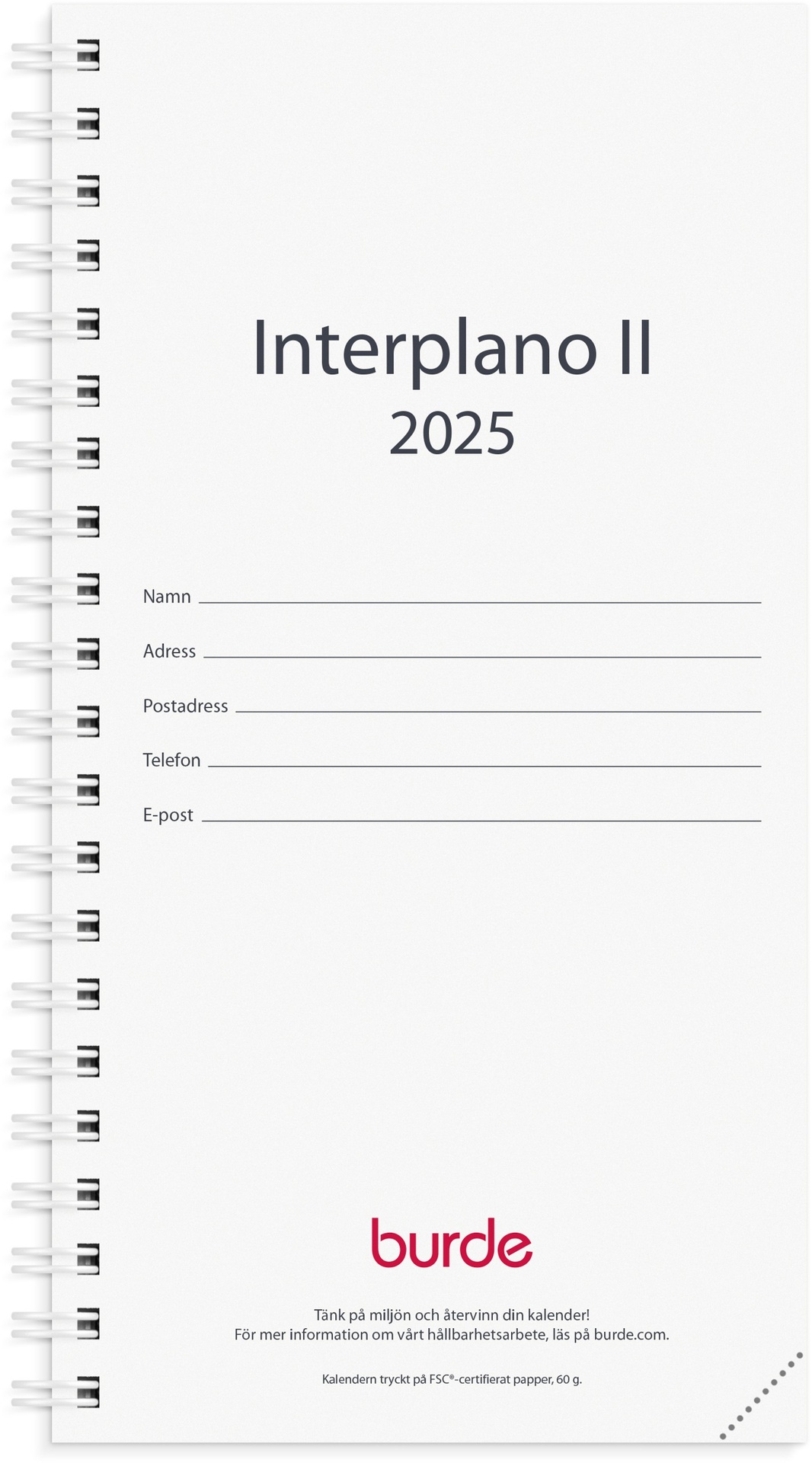 [61365025] Interplano II refill 2025