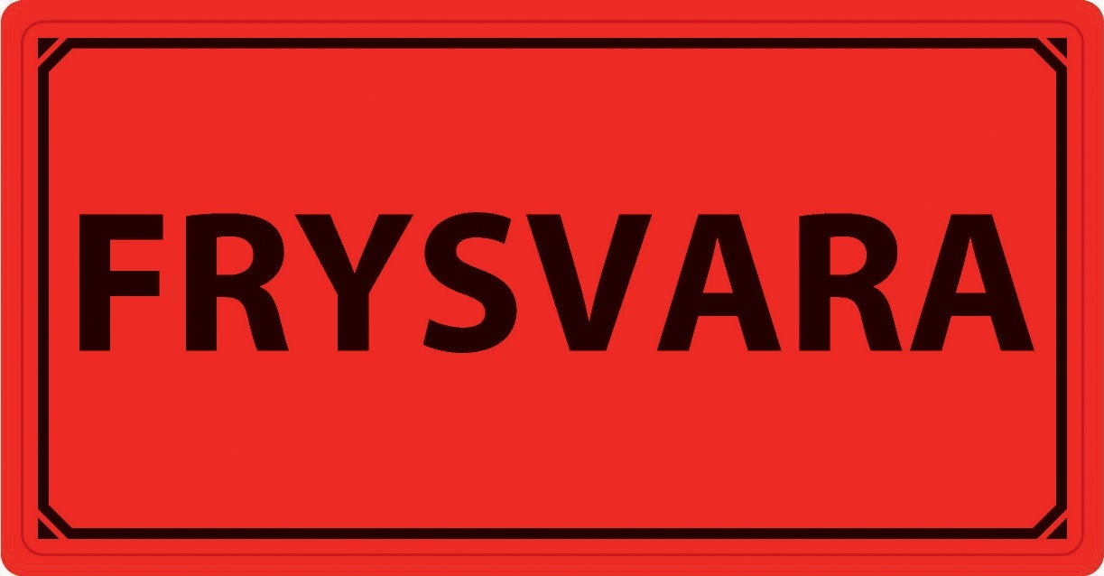 [8564938] Varningsetikett Frysvara 1000/rl