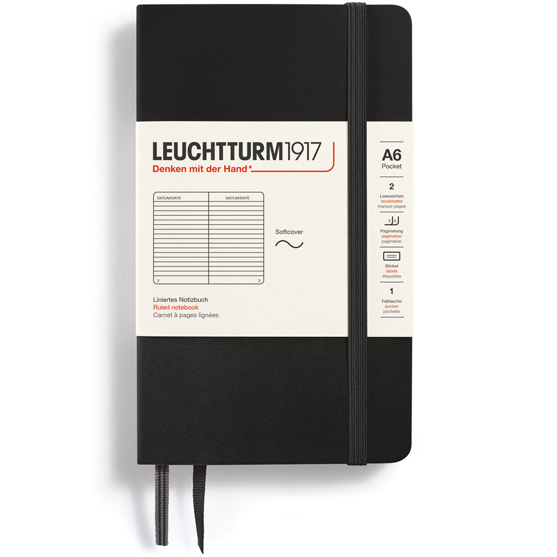 [2634970] Ant.bok A6 soft linj black