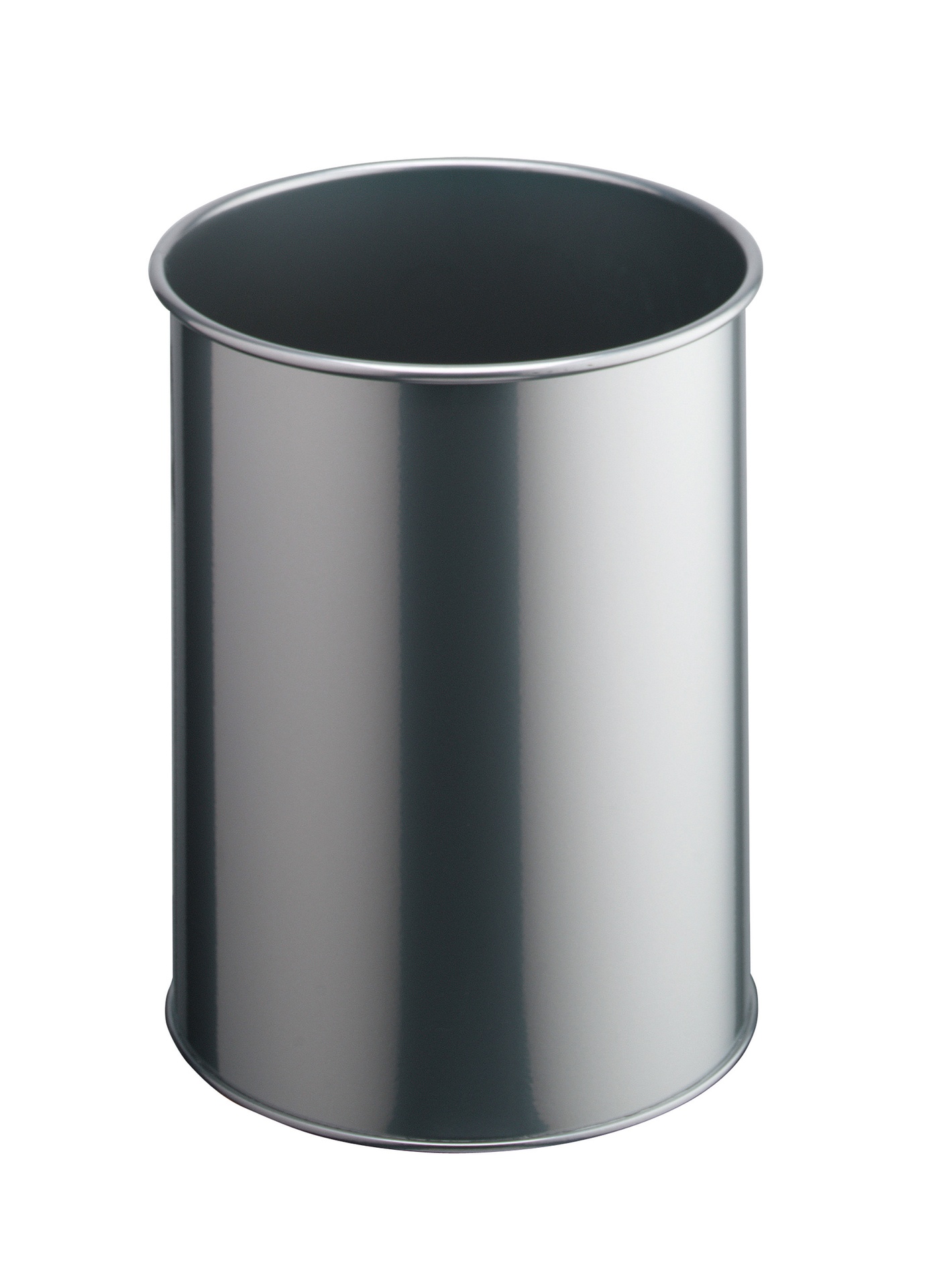 [2361482] Papperskorg metall 15l silver
