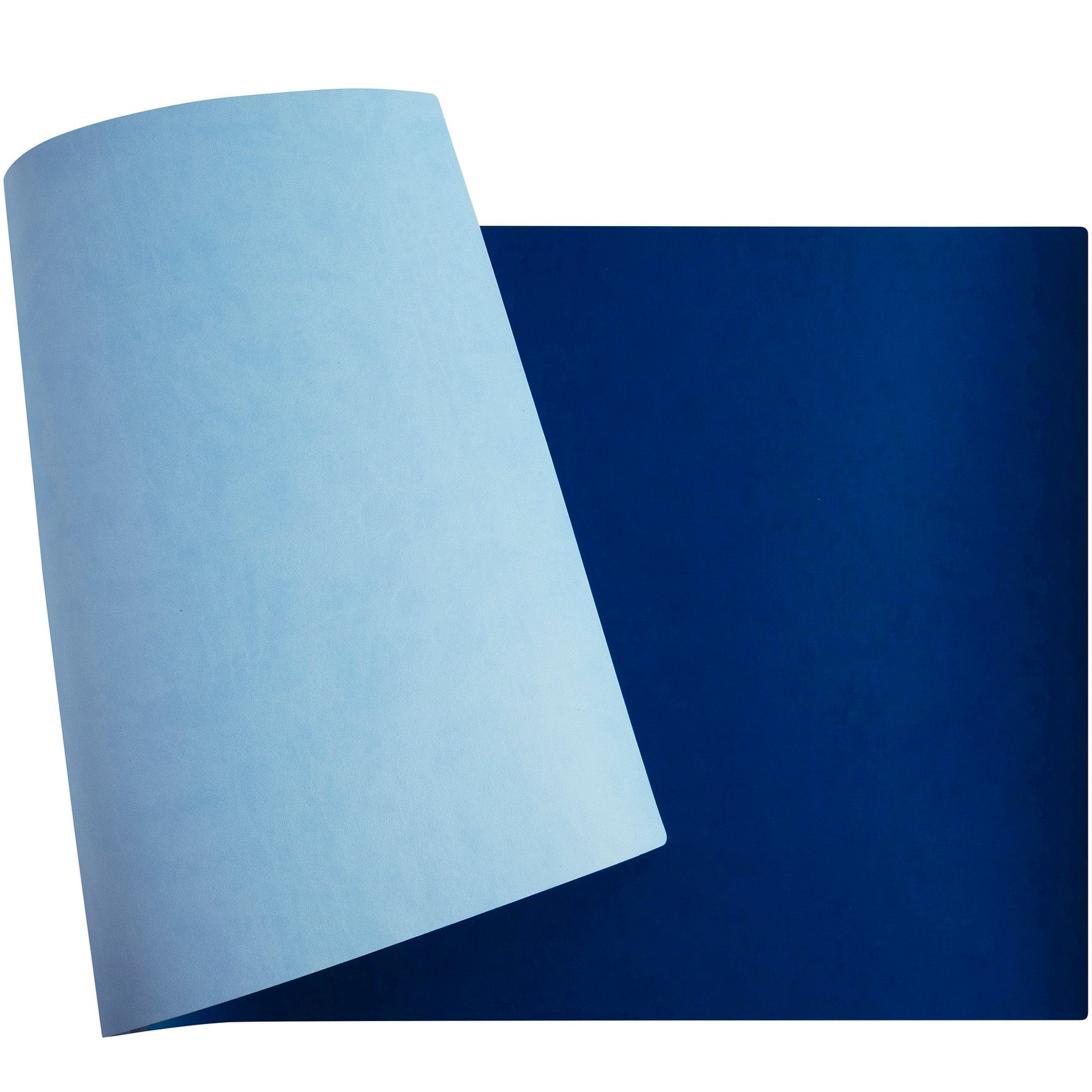 [2367118] Skrivbordsunderlägg PU 40x80 cm Light blue/navy blue