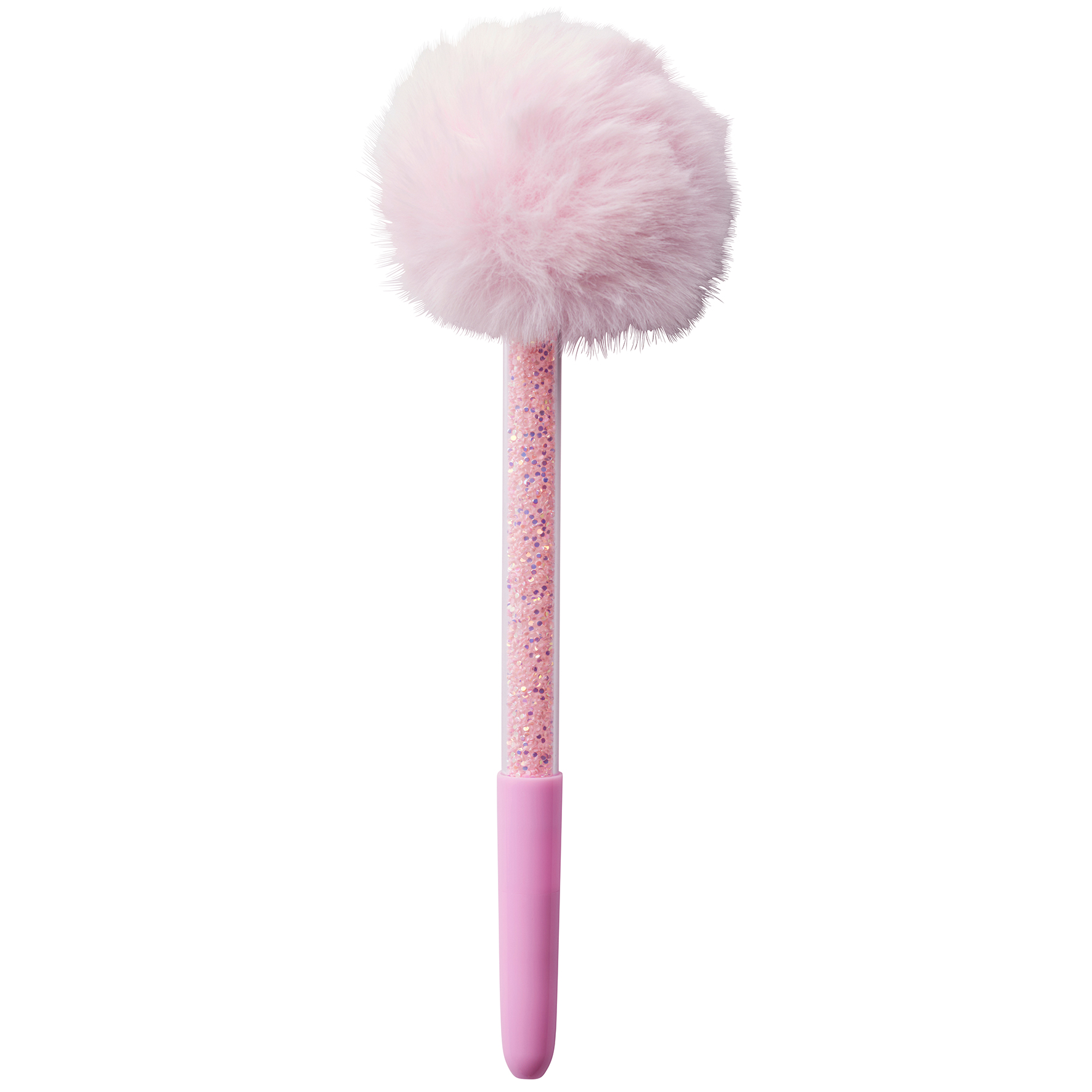 [2218120] Kulpenna Pompom glitter svart