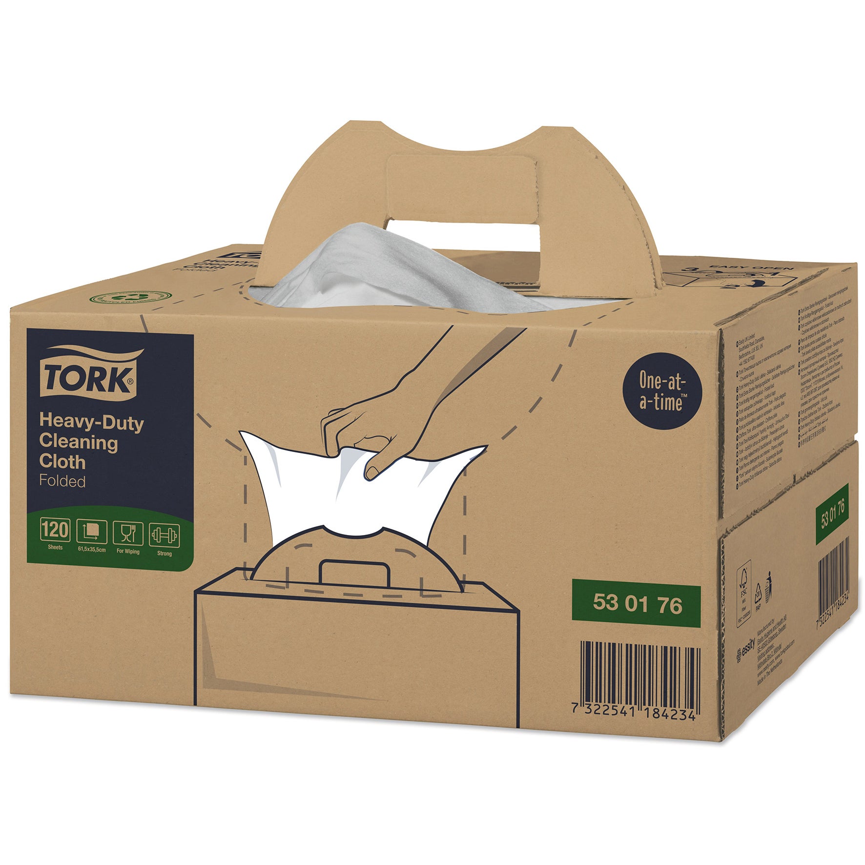 [8563279] Rengöringsduk Tork W7 vit 120